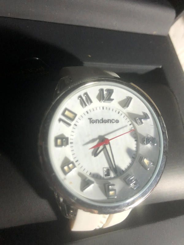Designer Tondonco white dial rubber strap watch Size ONE SIZE - 1 Thumbnail