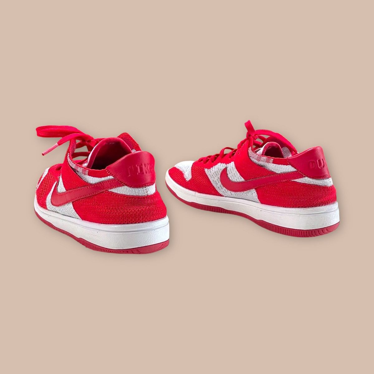 Nike Nike Dunk Low FLYKNIT "University Red" Size US 9 / EU 42 - 3 Thumbnail