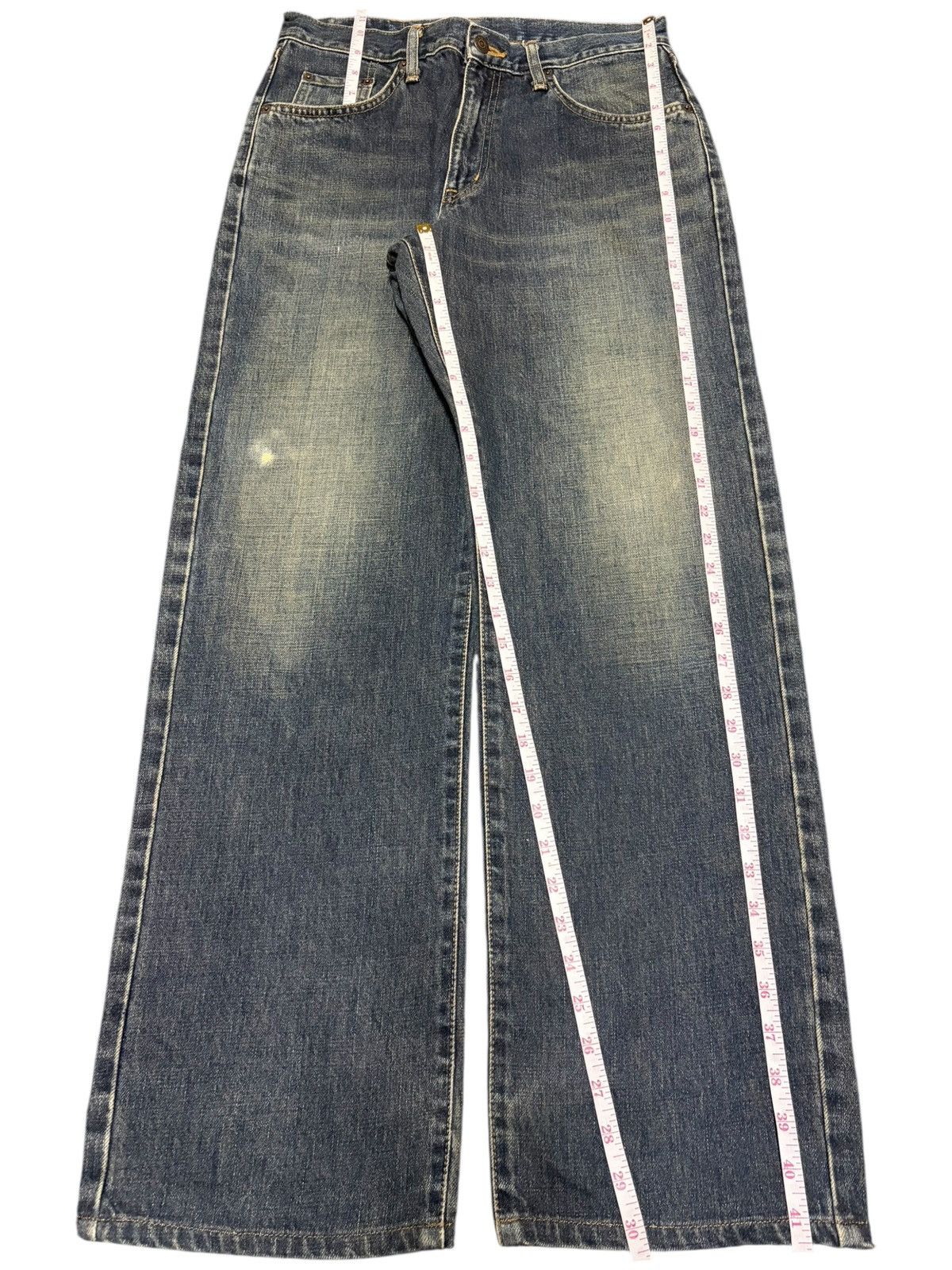Edwin Vintage Edwin Extreme Mud Wash Distress Loose Jeans Size US 31 - 7 Thumbnail