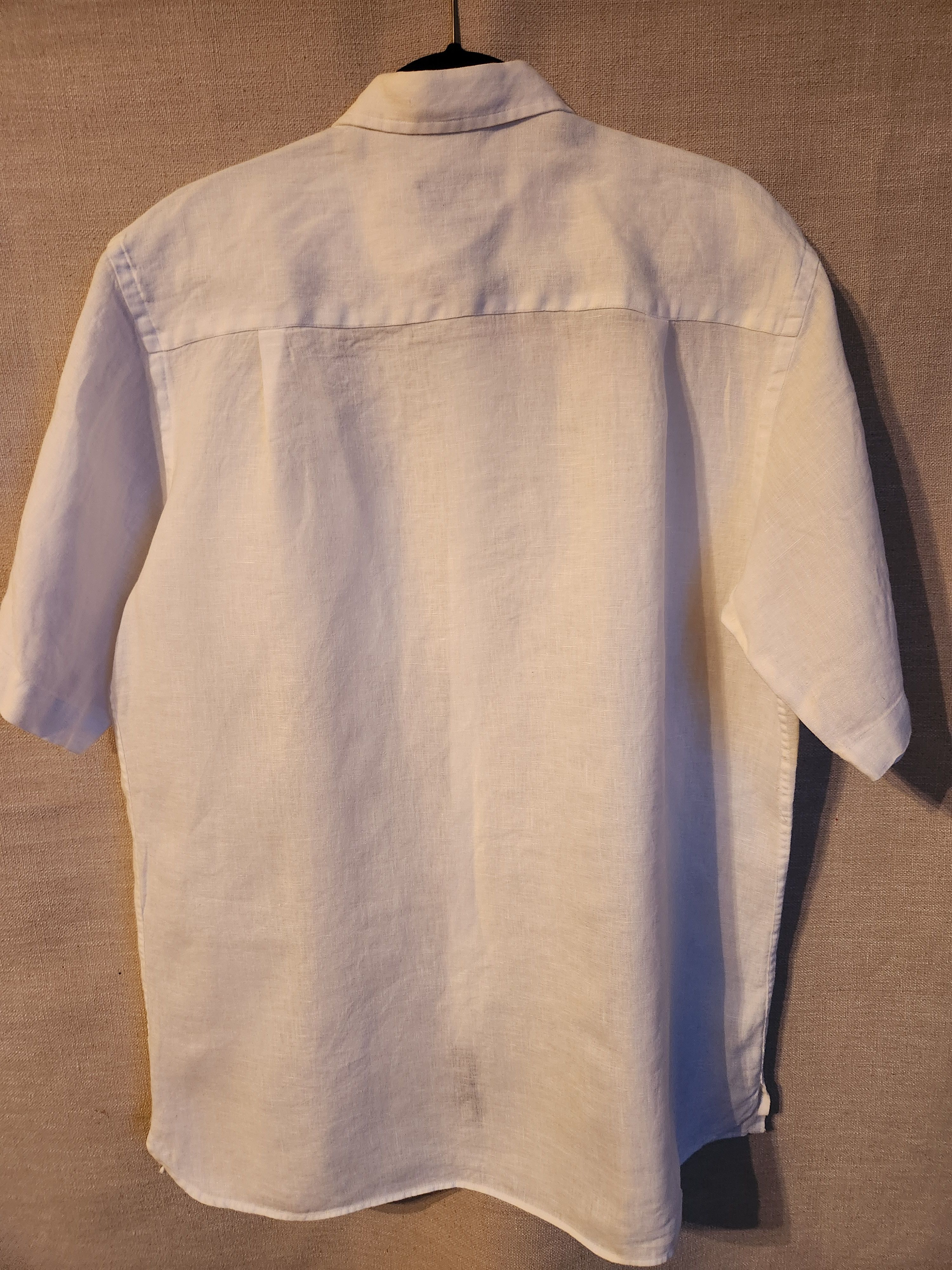 Scott Barber 100% Linen Button Front Shirt Size US M / EU 48-50 / 2 - 2 Thumbnail