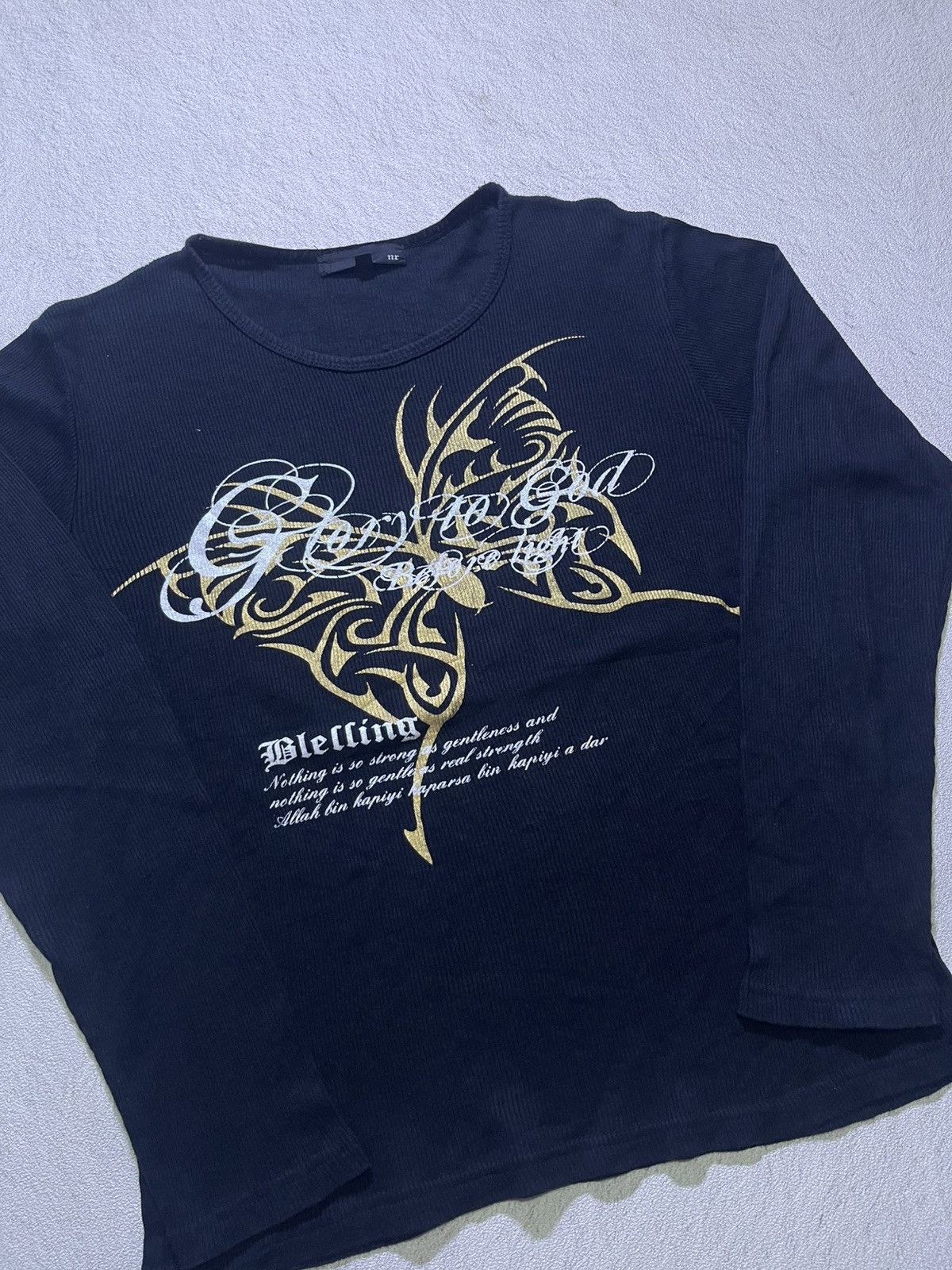 Japanese Brand Y2K BLELLING long sleeve tshirt Size US M / EU 48-50 / 2 - 2 Thumbnail