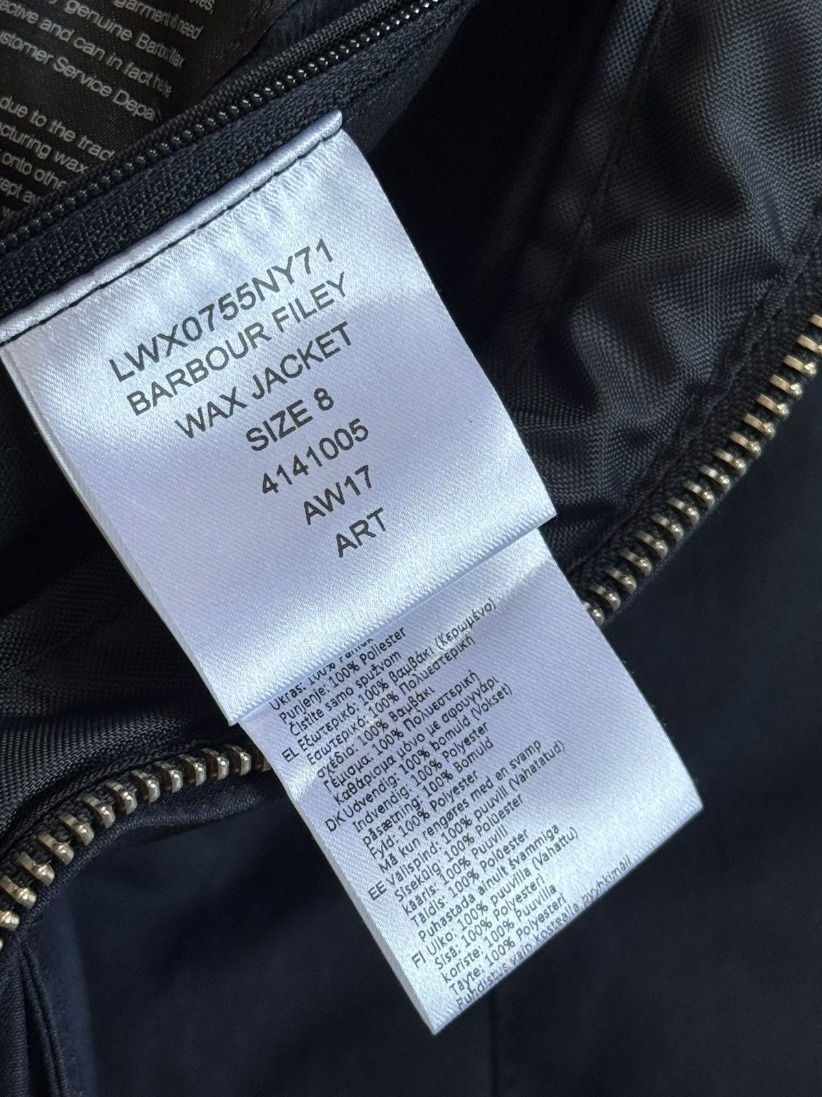 Barbour Barbour UK8/US4/EUR34 Filey wax jacket waxed coat outdoor Size S / US 4 / IT 40 - 9 Thumbnail