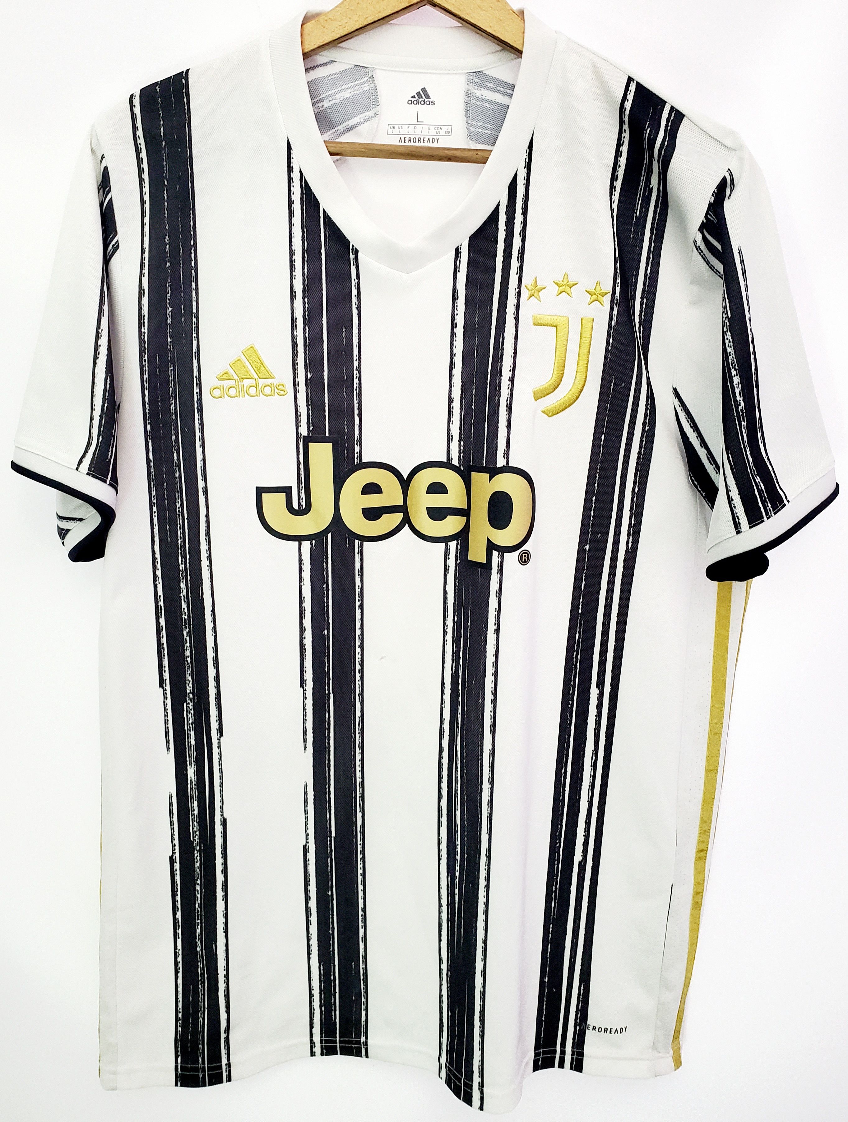 Adidas JUVENTUS 2020 2021 HOME SOCCER JERSEY ADIDAS size L Size US L / EU 52-54 / 3 - 1 Thumbnail