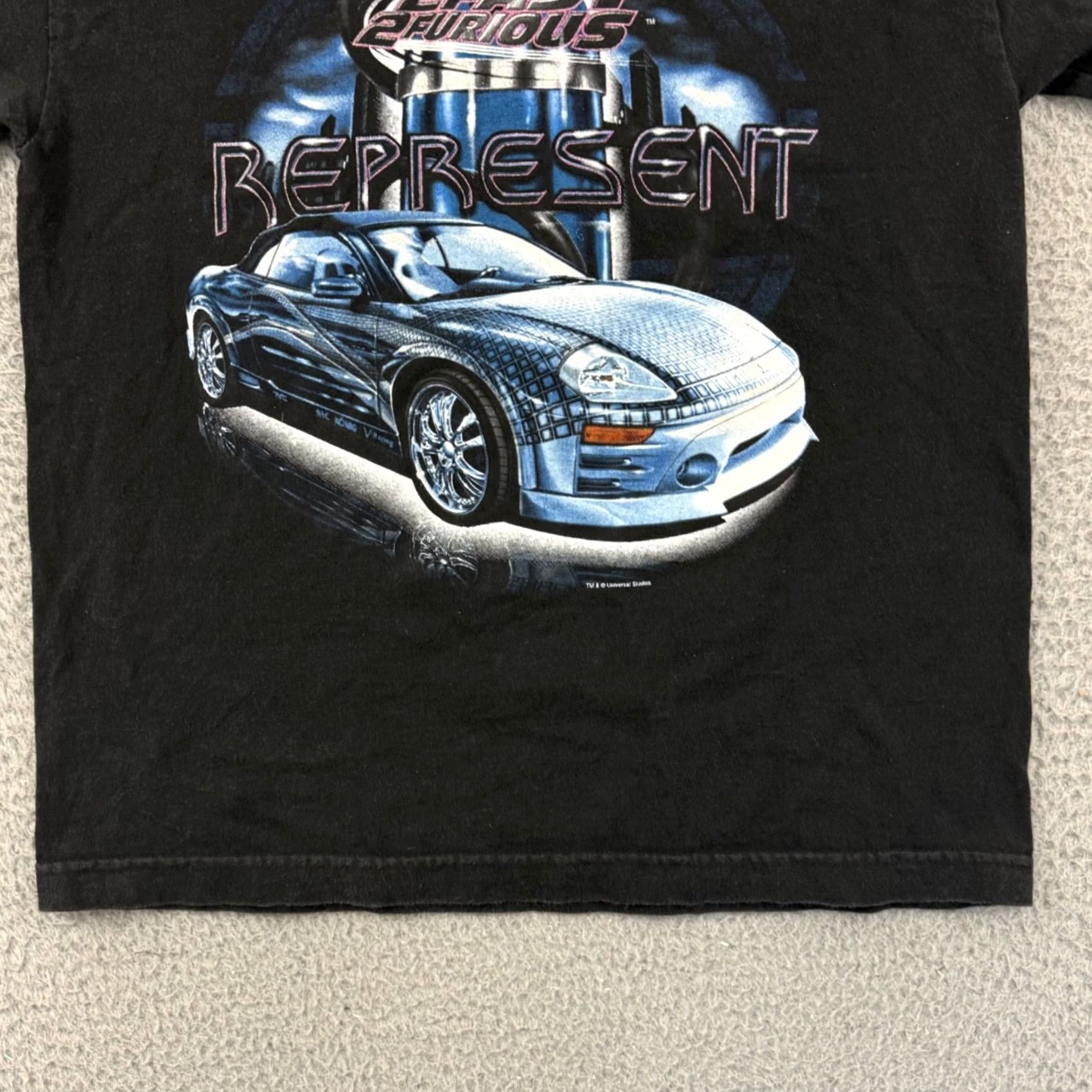 Vintage VINTAGE 2 Fast 2 Furious Shirt Men Small Black Short Sleeve Cars Movie Promo Y2K Size US S / EU 44-46 / 1 - 2 Thumbnail