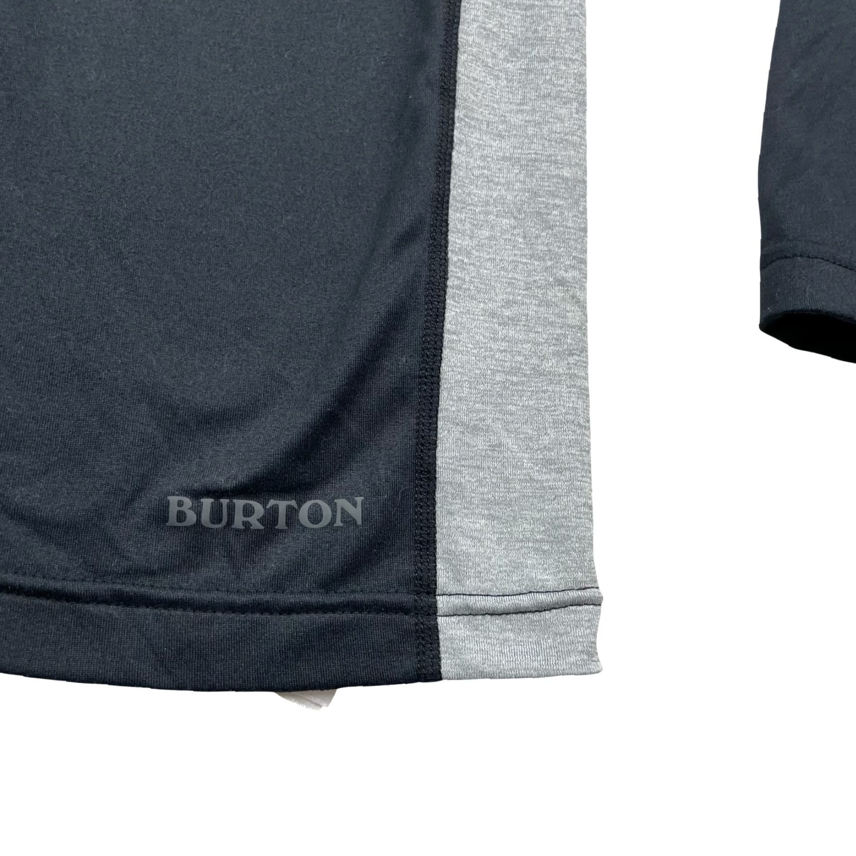 Burton Burton Men's Performance Pullover Hoodie w/Gaiter Black/Gray XL Hoodie Mens Size XL Black Gray Logo 90s? Size US XL / EU 56 / 4 - 3 Thumbnail