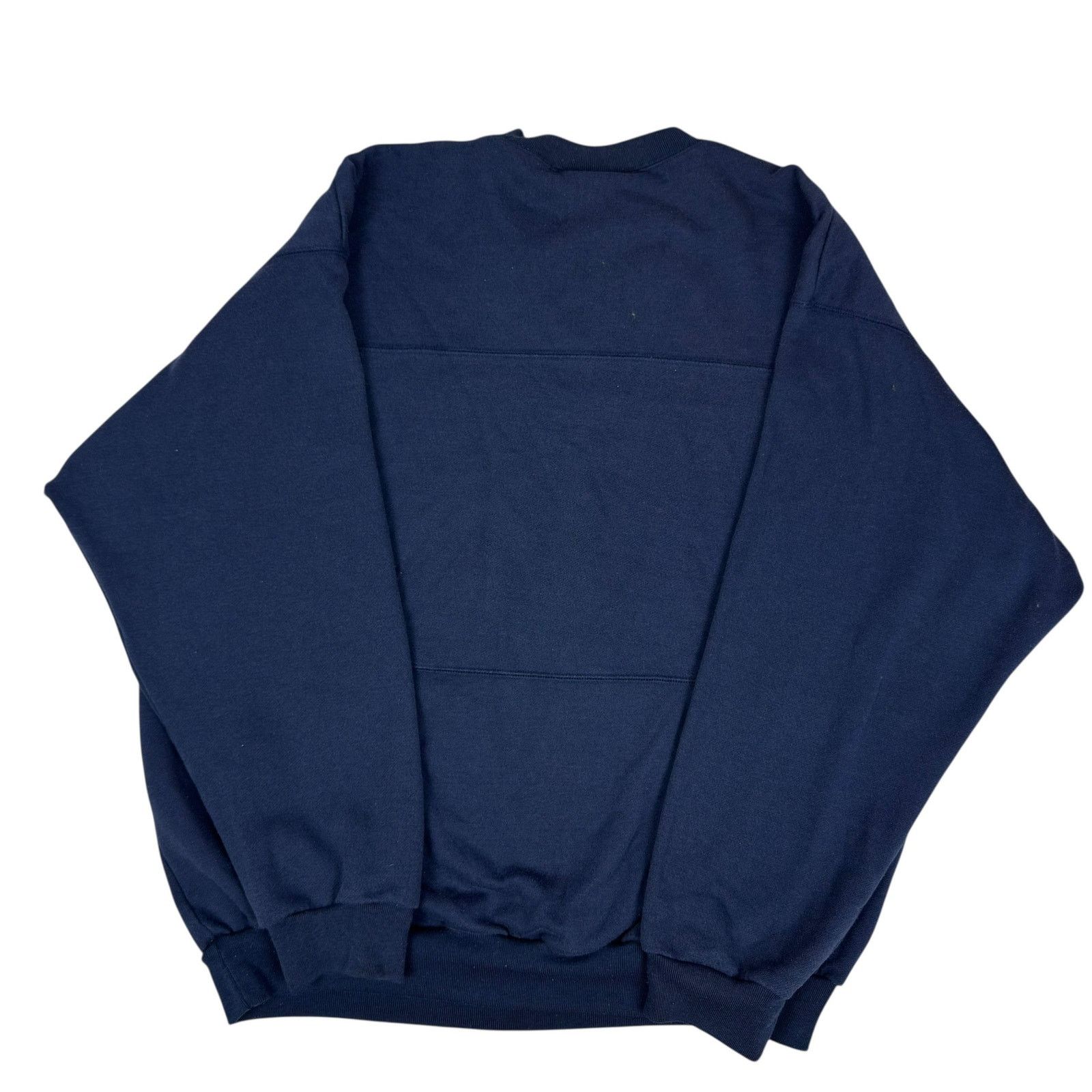 Adidas × Japanese Brand × Vintage Adidas Mens Blue Cotton Crew Neck Long Sleeve Sweatshirt L Size US L / EU 52-54 / 3 - 7 Thumbnail