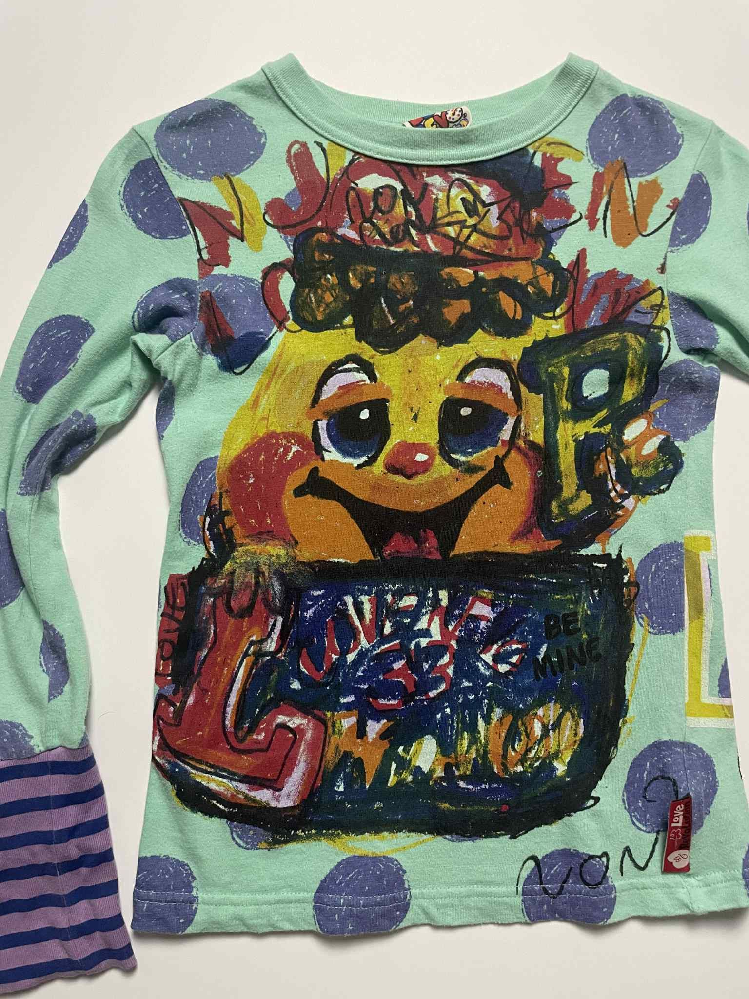 Vintage Vintage Grand Slam Love Revolution Long Sleeve Art Shirt Size XXS / US 00 / IT 34 - 3 Thumbnail