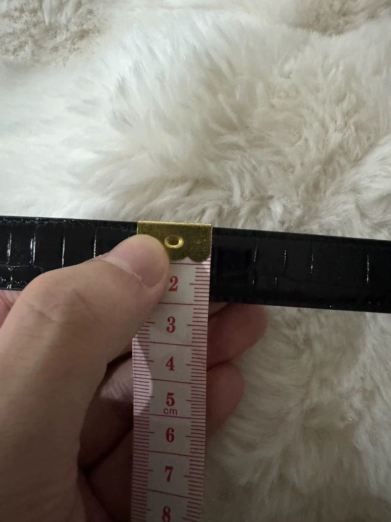 Saint Laurent Paris Saint laurent paris Black silver logo embossed leather belt Size ONE SIZE - 7 Thumbnail