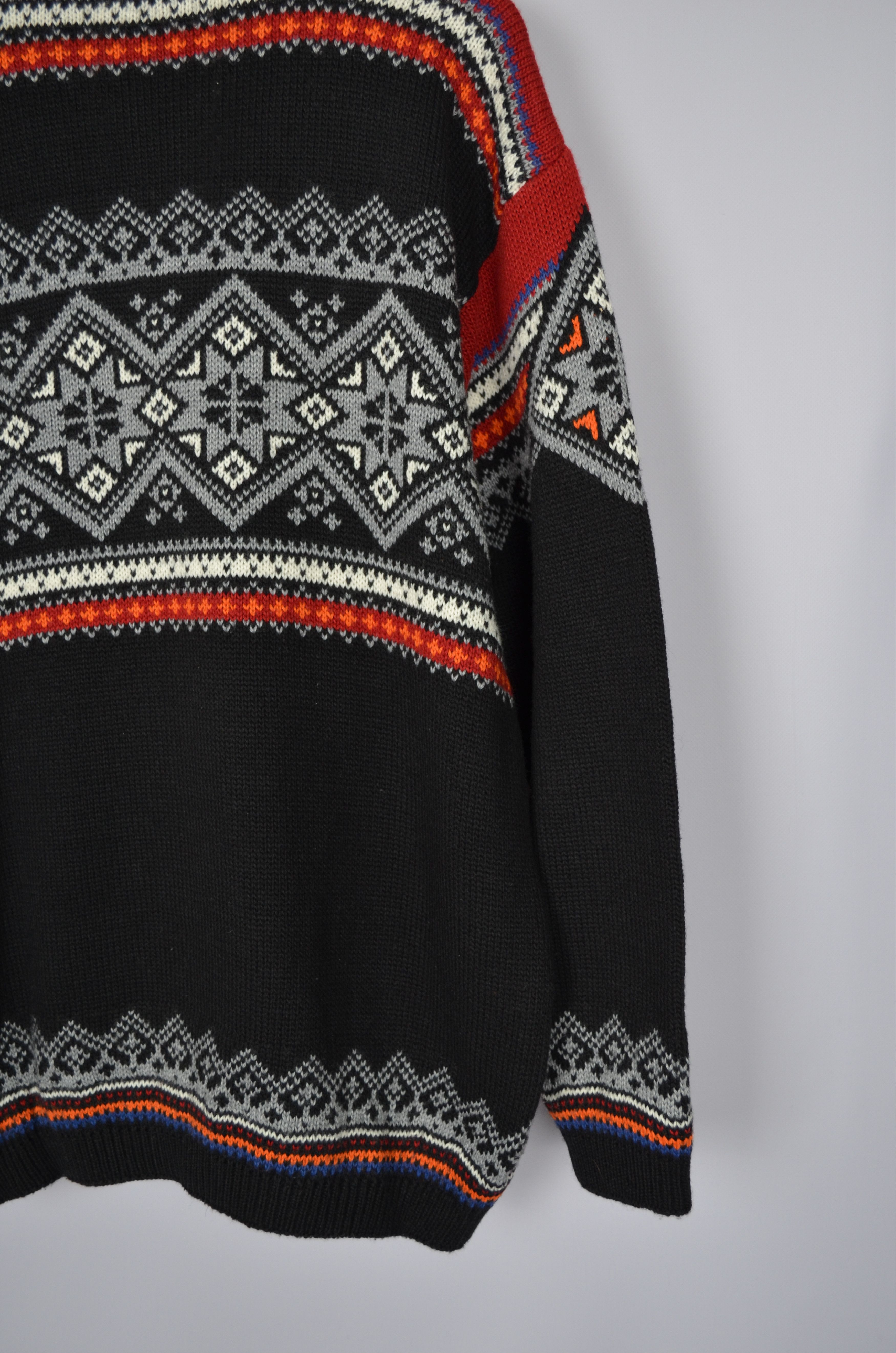 Dale Of Norway × Vintage F.LLI CAMPAGNOLO Multi Fair Isle 1/4 Zip Wool Knit Insulated Size US L / EU 52-54 / 3 - 10 Thumbnail