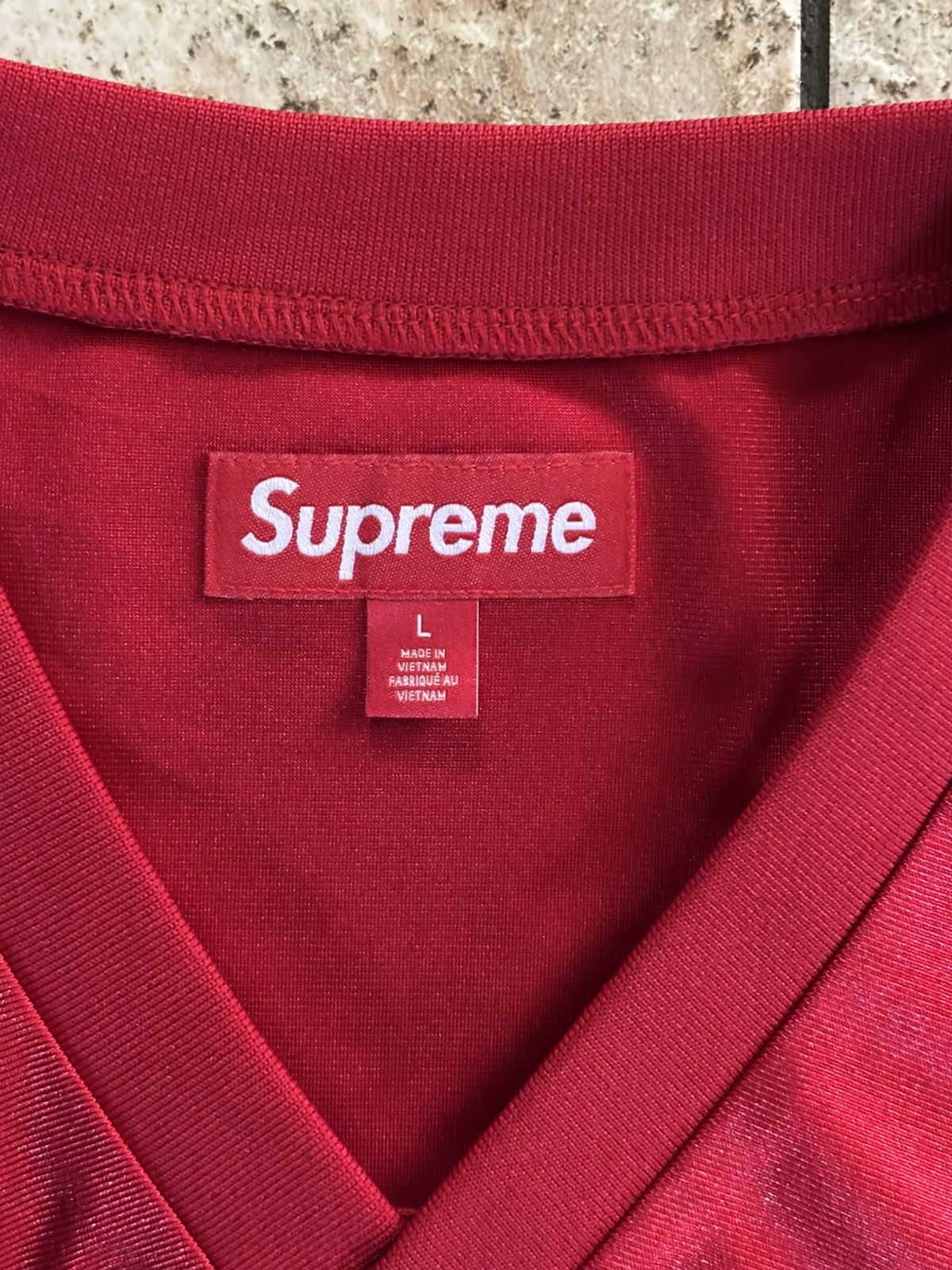 Supreme Supreme Bones Jersey Red Size US L / EU 52-54 / 3 - 3 Thumbnail