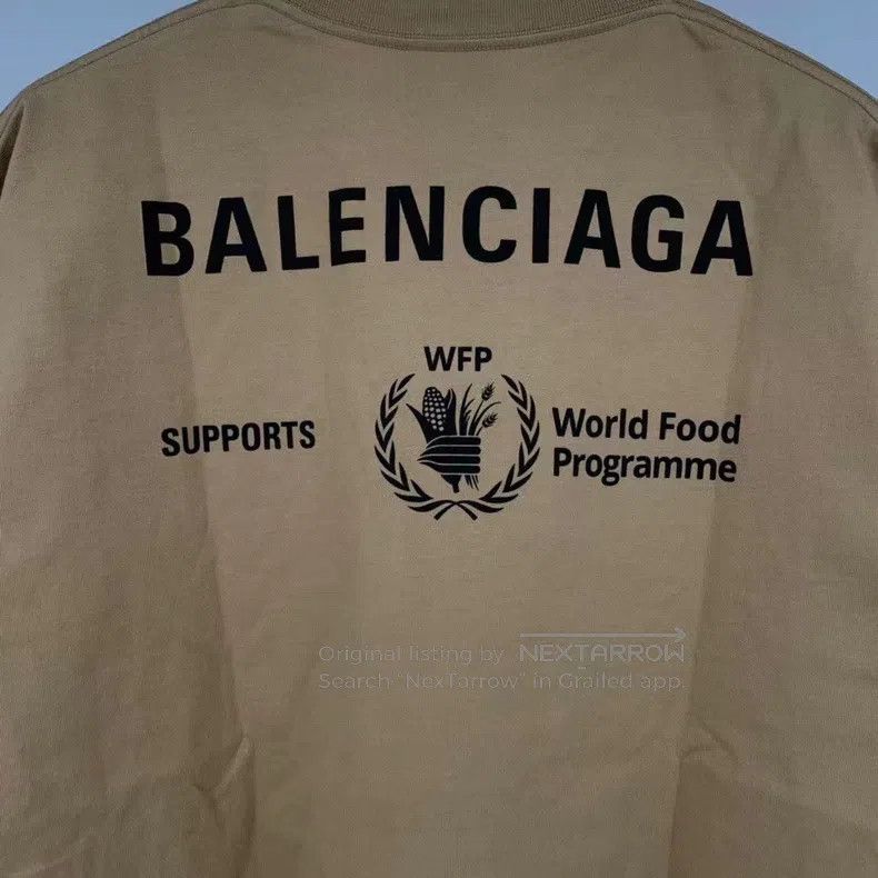 Balenciaga Balenciaga Khaki Food Agency Short Sleeve Size US L / EU 52-54 / 3 - 4 Thumbnail