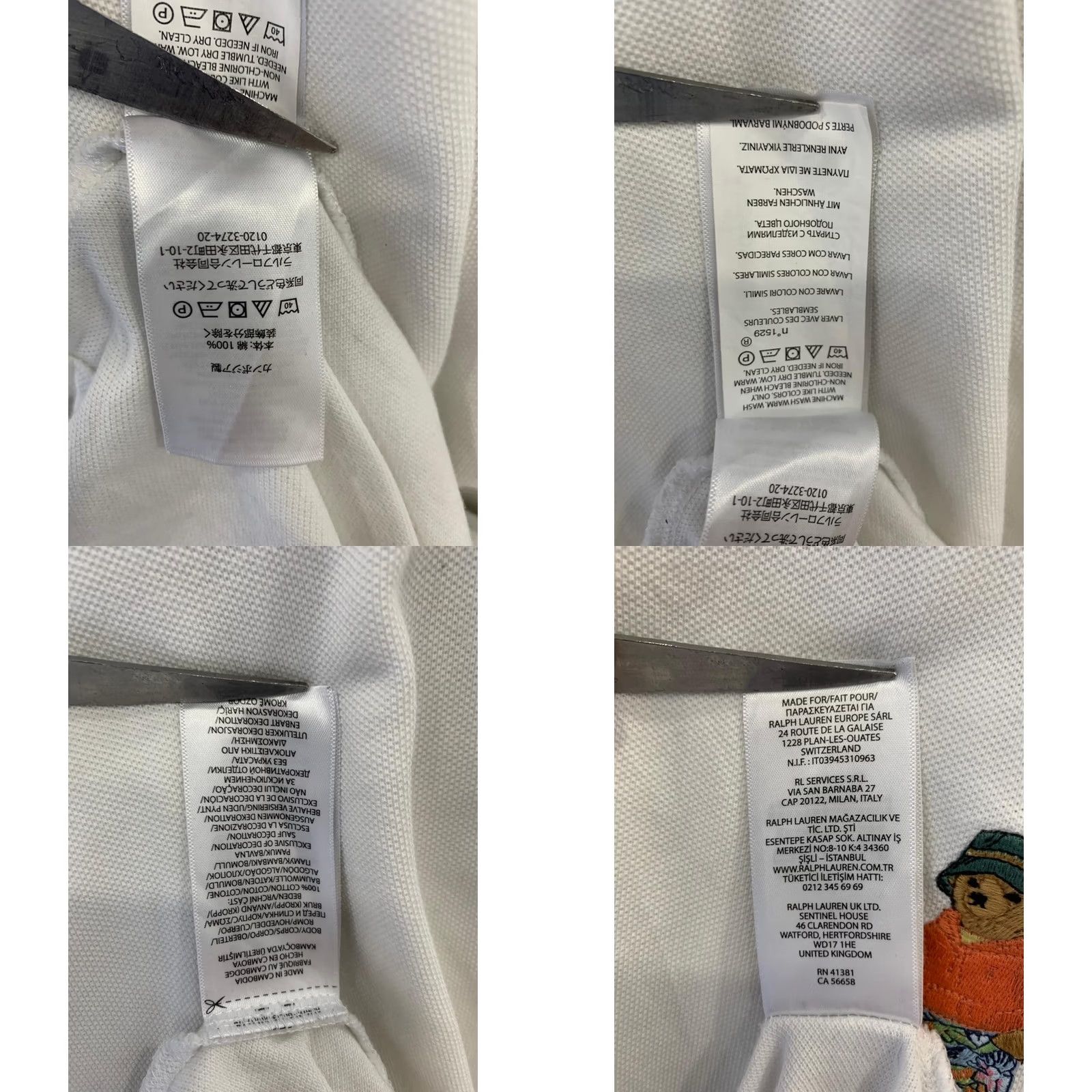 Ralph Lauren VINTAGE Polo Bear Shirt Polo Ralph Lauren Polo Bear 3XLT Big & Tall Mens White Short Sleeve Polo Shirt Bear 90s Size US XXL / EU 58 / 5 - 8 Thumbnail
