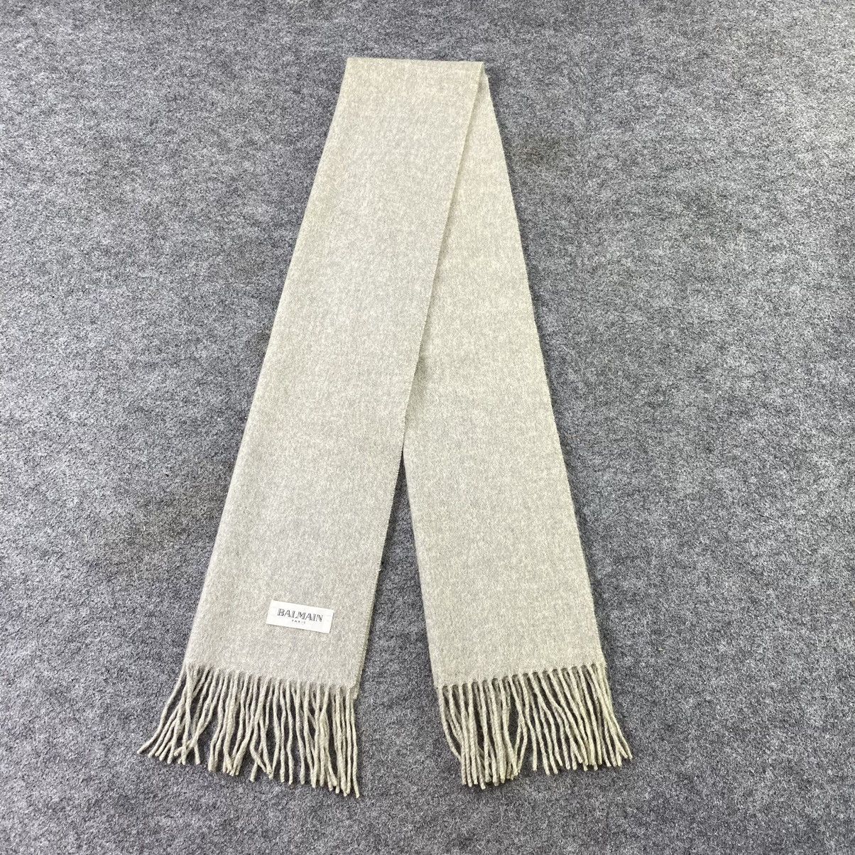 Pierre Balmain × Vintage Balmain Cashmere Scarf / Muffler / Neckwear-T1420 Size ONE SIZE - 2 Thumbnail