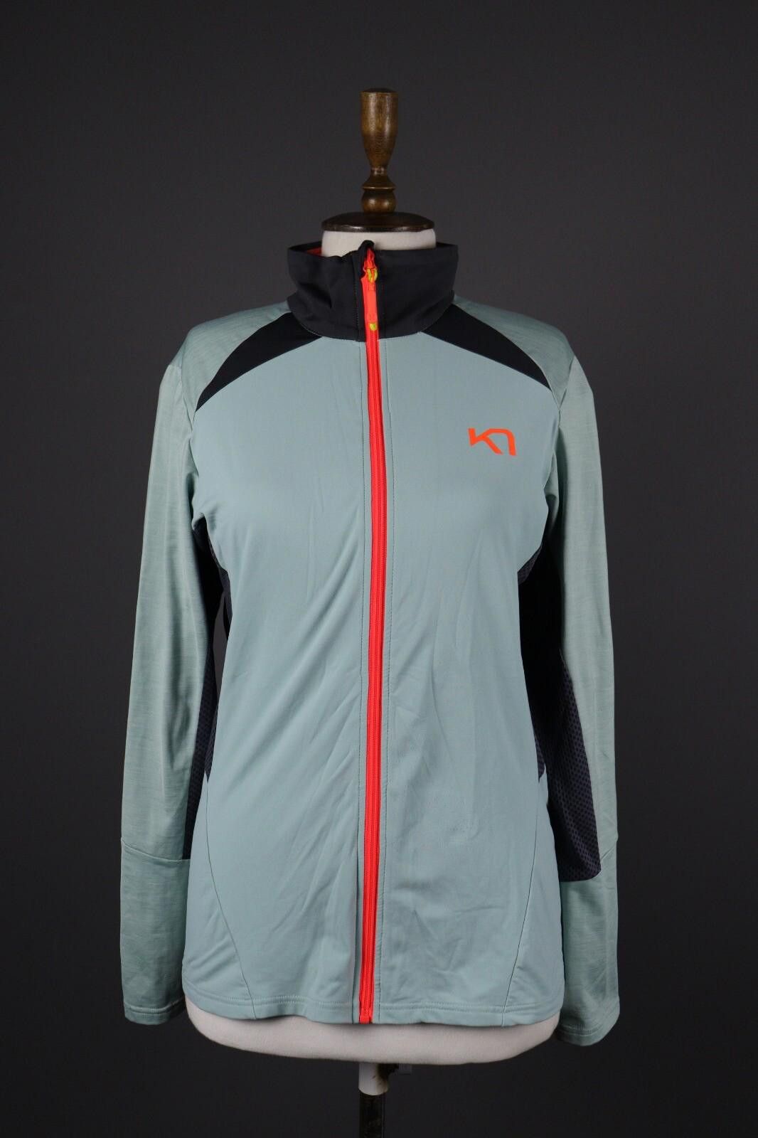 Designer Kari Traa Blue Full Zip Activewear Lightweight Jacket Size L Size L / US 10 / IT 46 - 1 Thumbnail