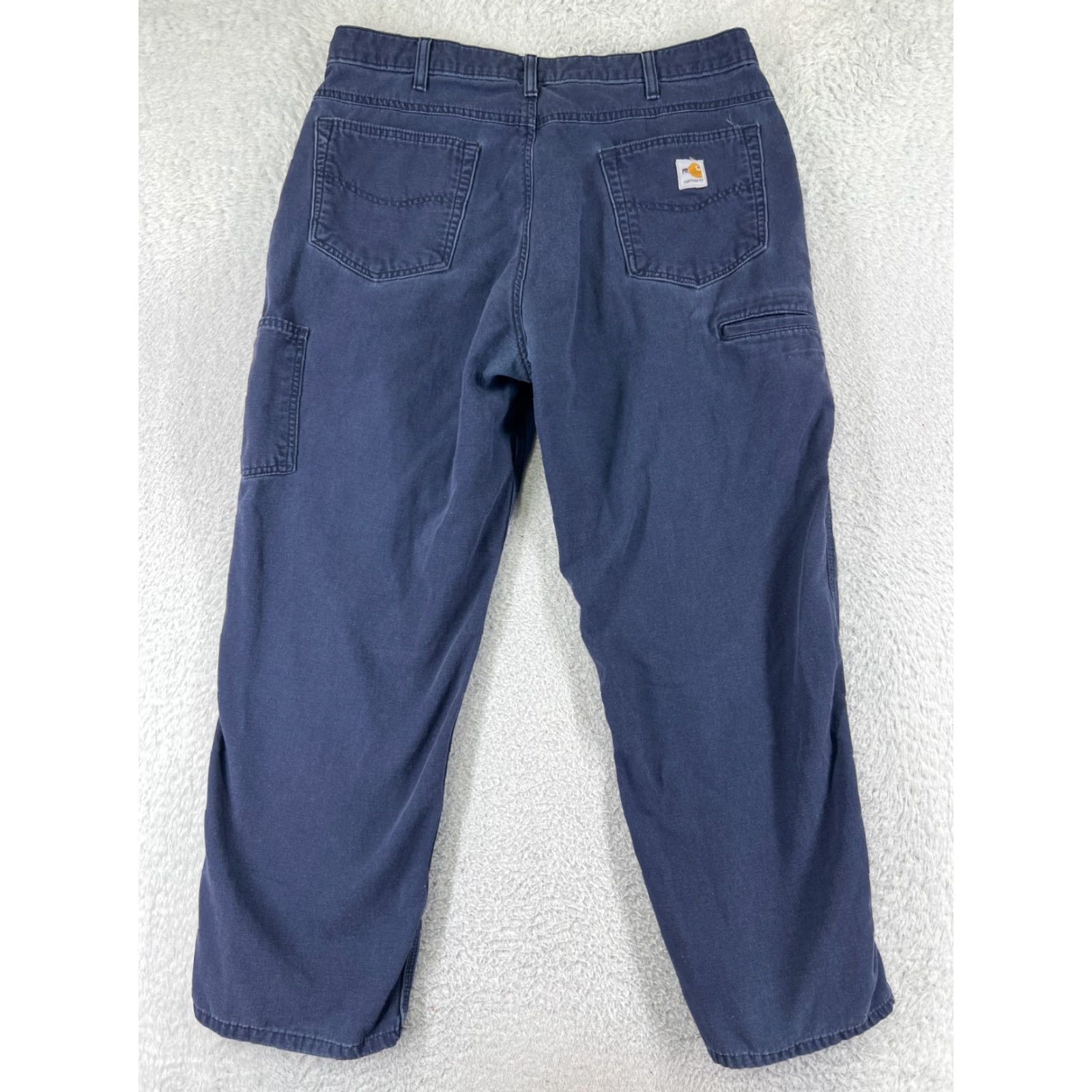 Carhartt Carhartt Jeans Mens 38 Blue Denim Original Fit FR Cat 2 2112 Cotton Blend Size US 38 / EU 54 - 2 Thumbnail