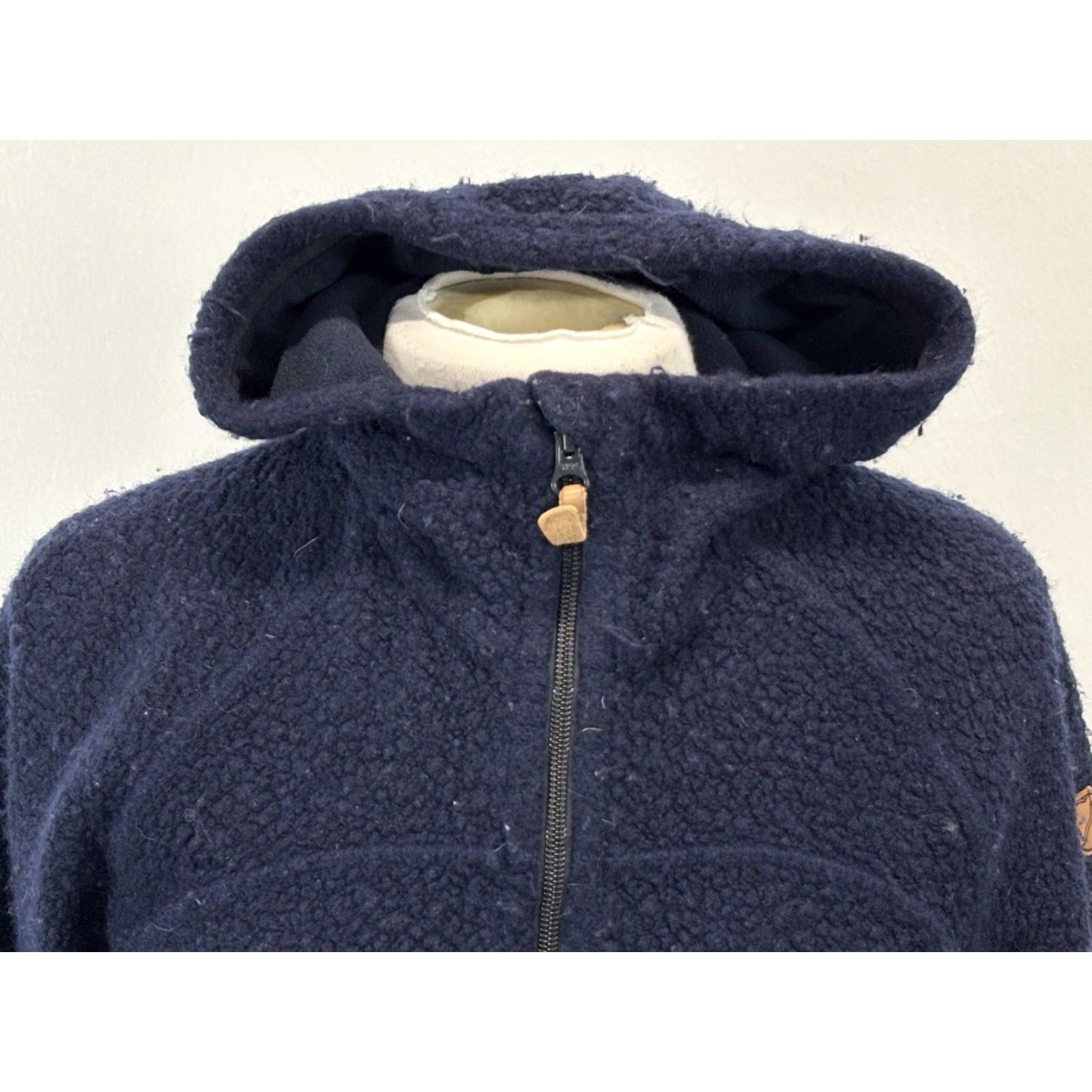 Vintage FJÄLLRÄVEN Kaitum Fleece Jacket Wool Blend Full Zip Blue Women’s Small S Jacket Regular Pilled (Pre-owned) Size S / US 4 / IT 40 - 5 Thumbnail