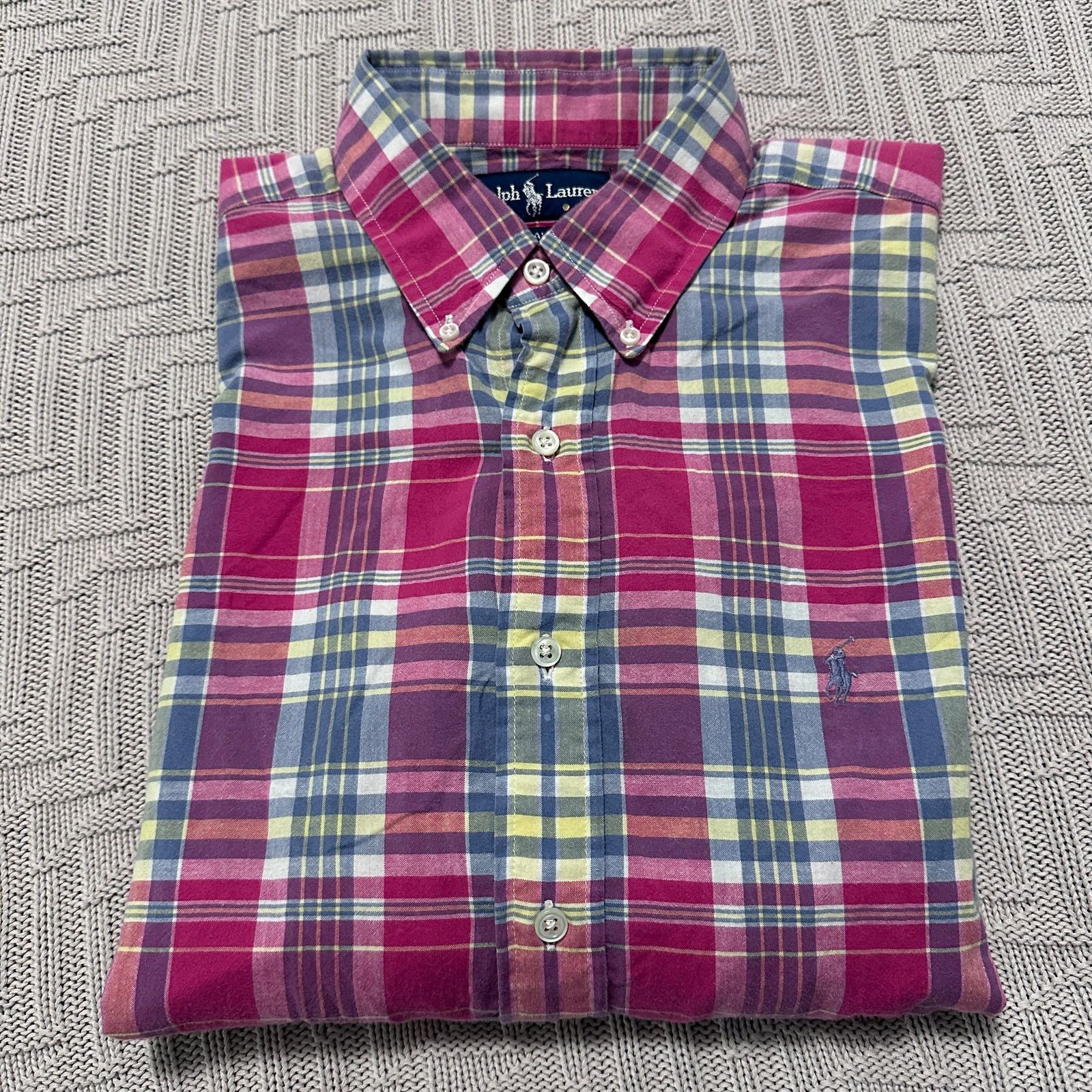 Ralph Lauren Ralph Lauren red summer plaid Blake fit button down Size US L / EU 52-54 / 3 - 1 Thumbnail