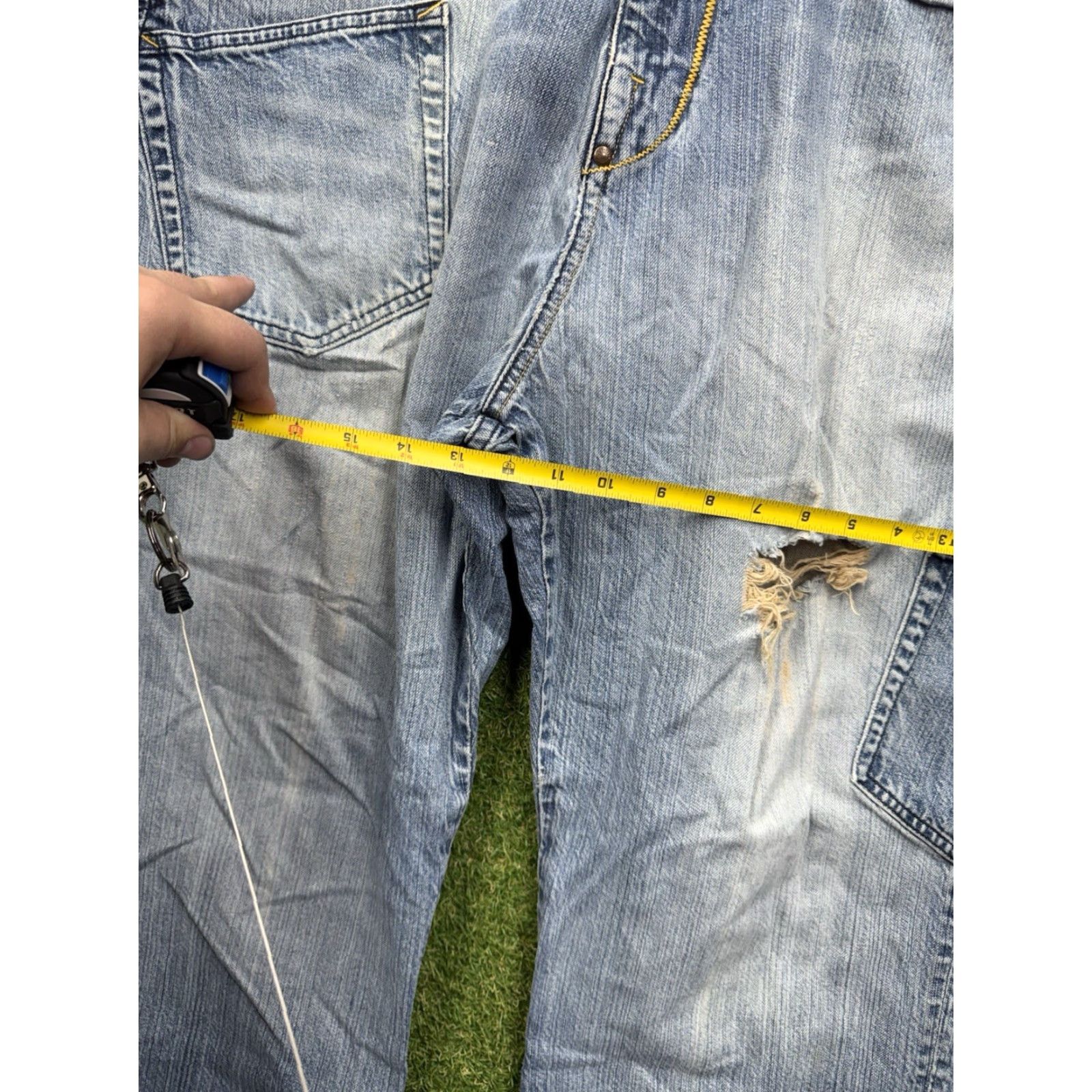 Akademiks VINTAGE Akademiks Jeans Mens 36x30 Baggy Grunge 90s Y2K Denim Blue 5-Pocket Relaxed Rise High Jeans Mens Size US 36 / EU 52 - 7 Thumbnail