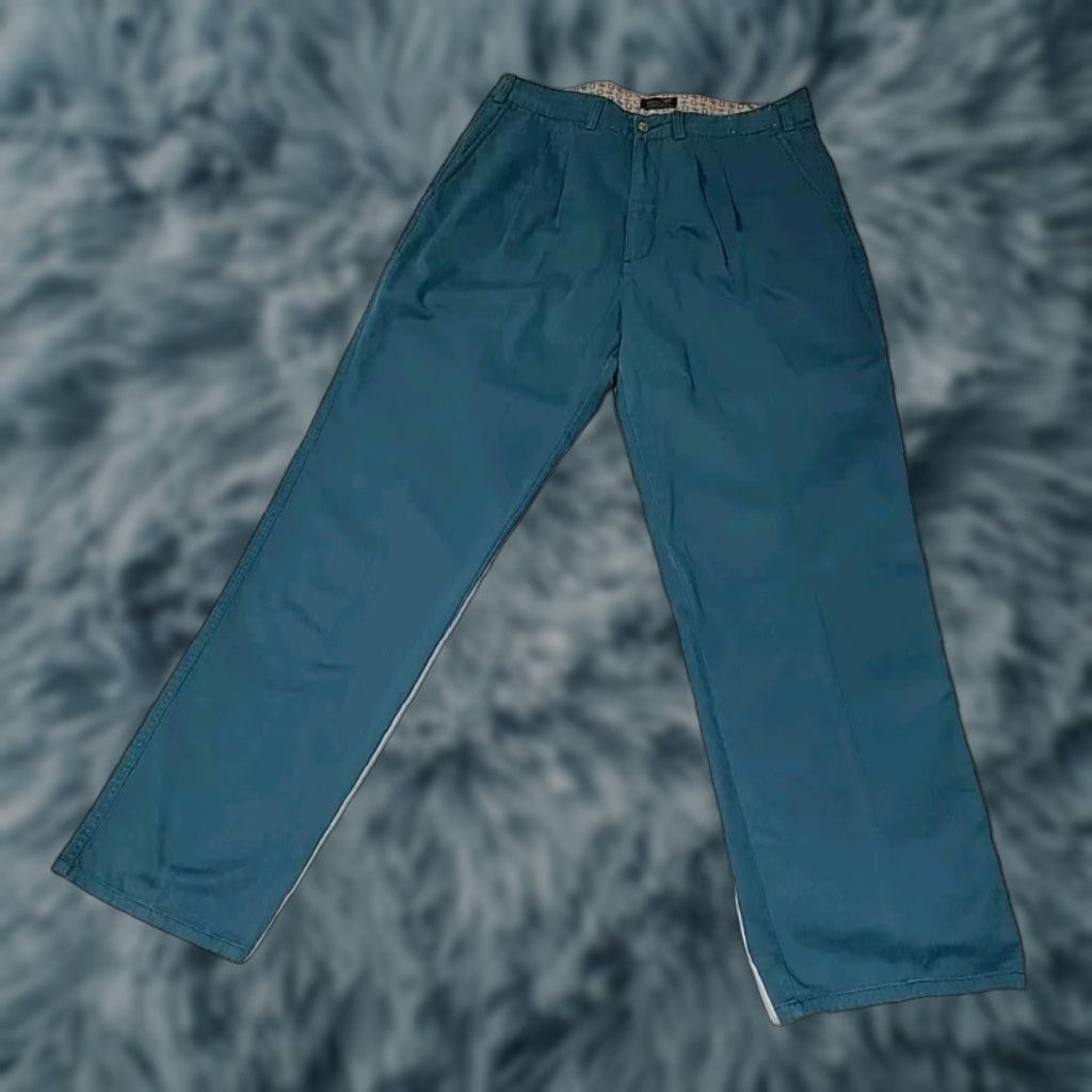 Vintage VINTAGE Ducks Unlimited Chino Pants Mens Pleated 38" x 32" Green Cotton EUC Size US 38 / EU 54 - 1 Thumbnail