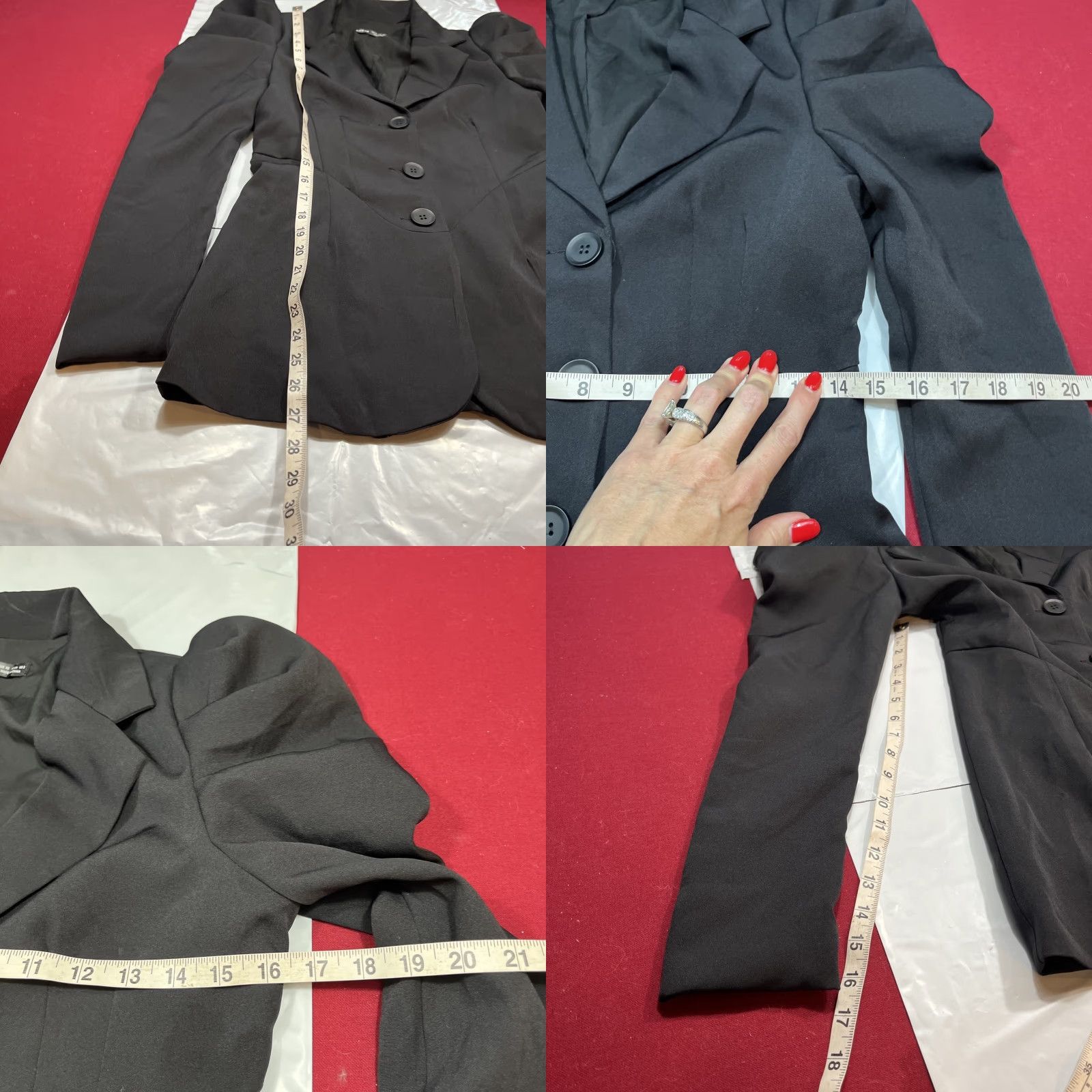 Shein SHEIN Penny Dreadful Black Button Jacket Women’s SMALL Long Puff Sleeves Witchy Size S / US 4 / IT 40 - 8 Thumbnail