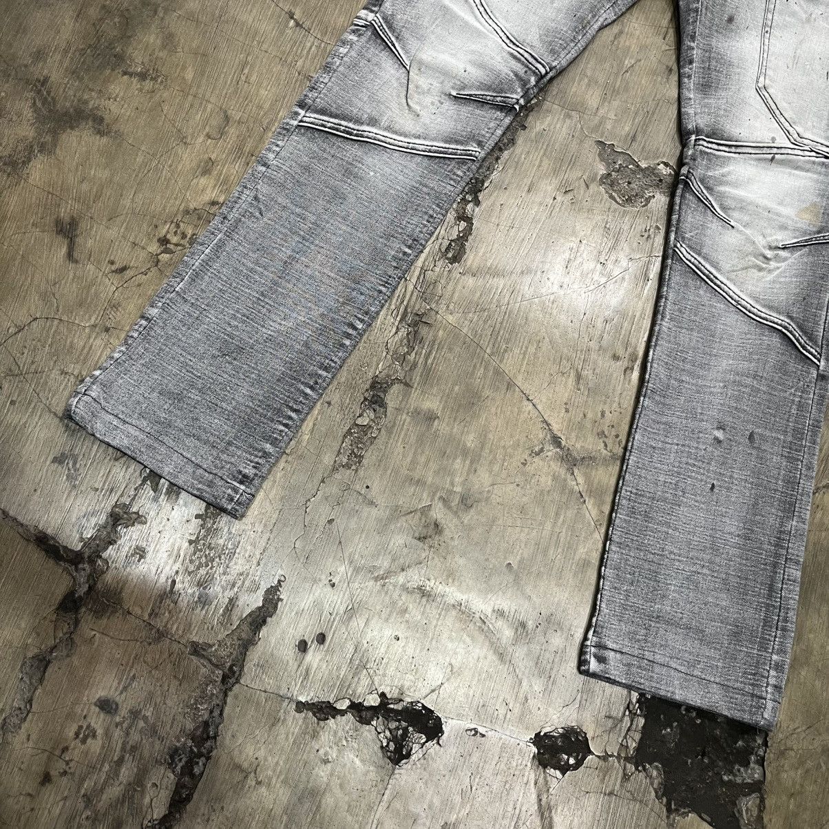 Hysteric Glamour JAPAN WINS Grey Biker Cargo Jeans Size US 31 - 7 Thumbnail