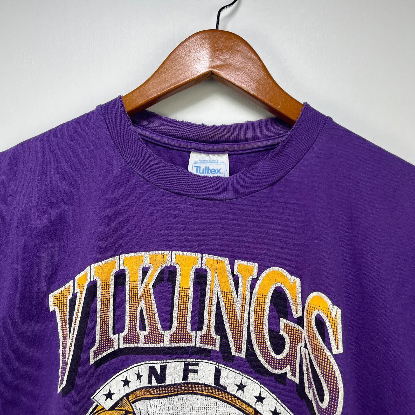 Other Vintage 90s Minnesota Vikings Faded T Shirt Large Size ONE SIZE - 3 Thumbnail