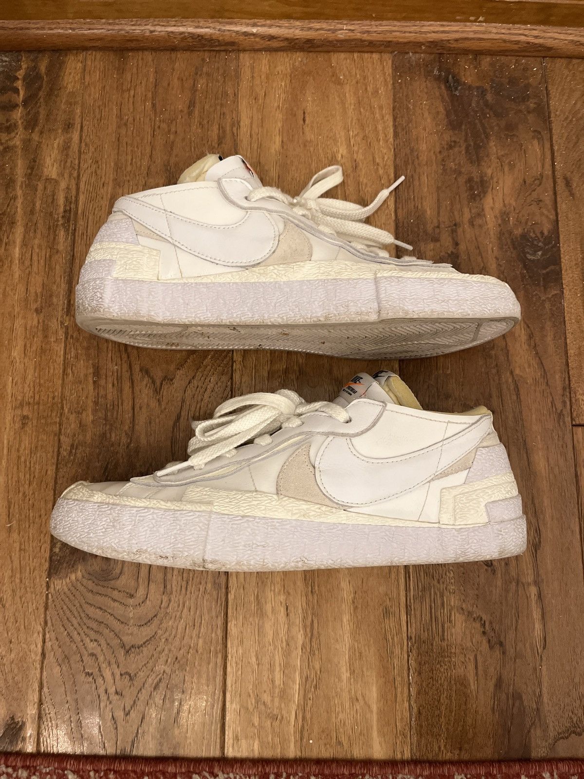 Nike x Sacai Blazer Low White Patent Leather