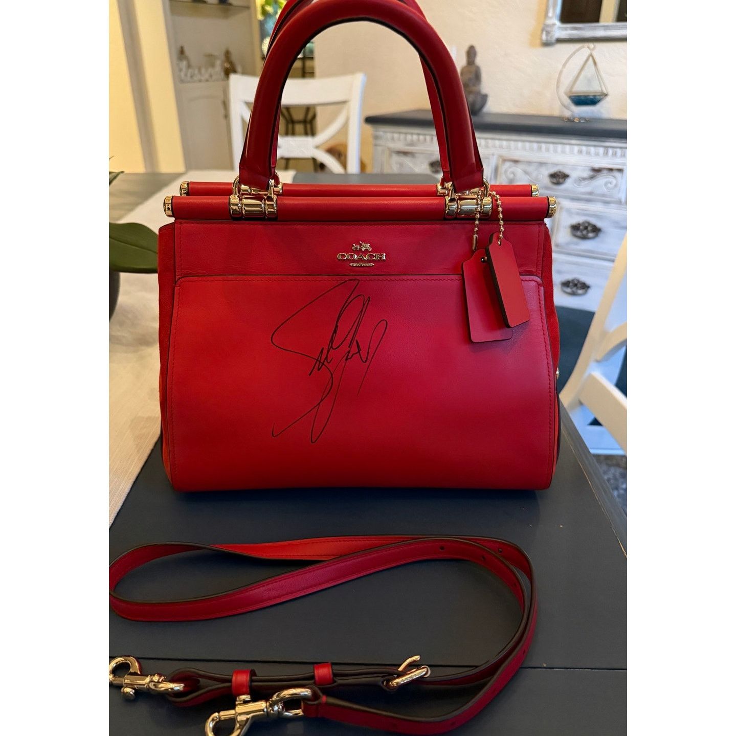 Coach Coach x Selena Gomez Limited Edition Red Leather Bag Size ONE SIZE - 7 Thumbnail