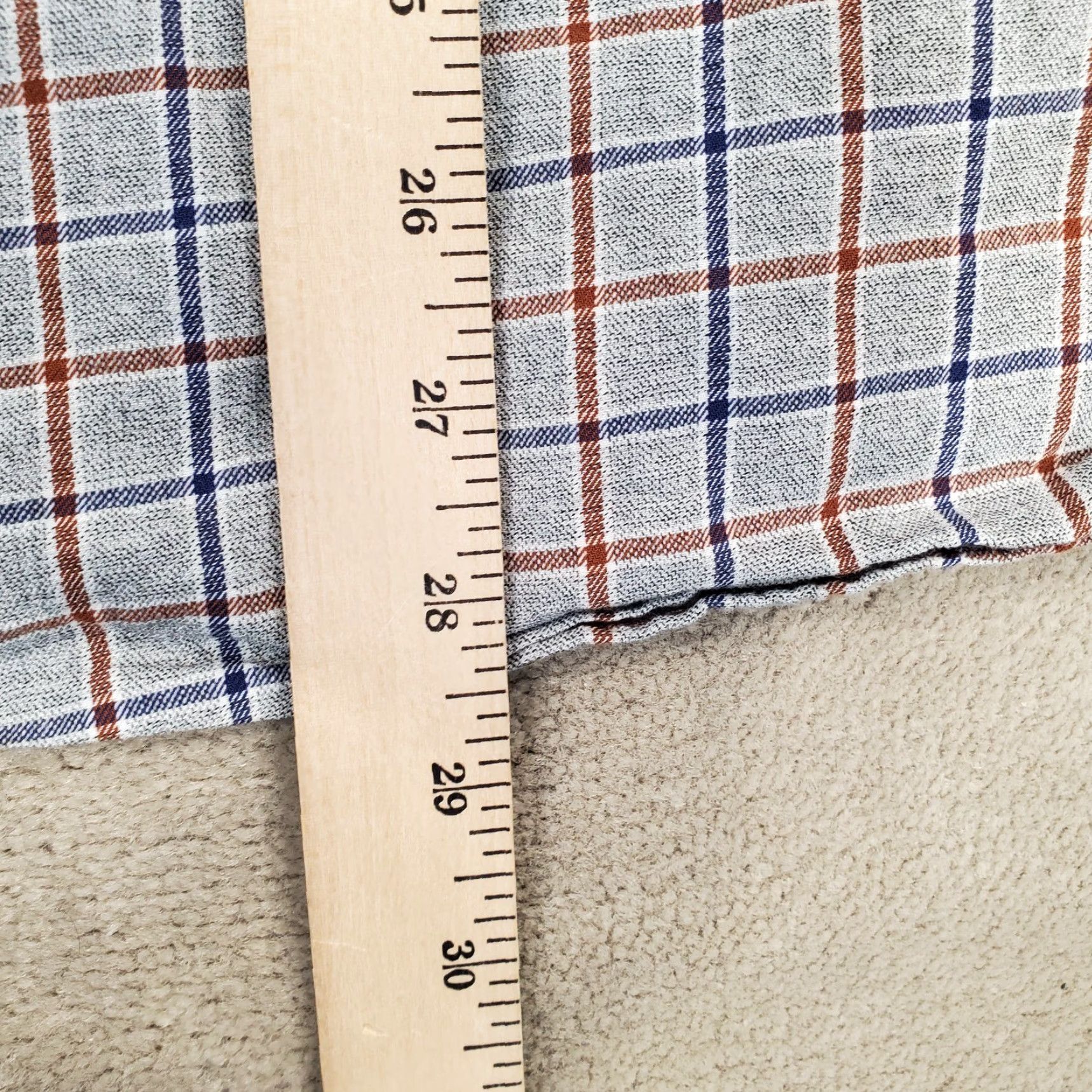 johnnie-O johnnie-O Shirt Mens L Gray Top Shelf Button Up Long Sleeve Plaid Check Collared Cotton Lightweight Casual Vintage No Size US L / EU 52-54 / 3 - 6 Thumbnail