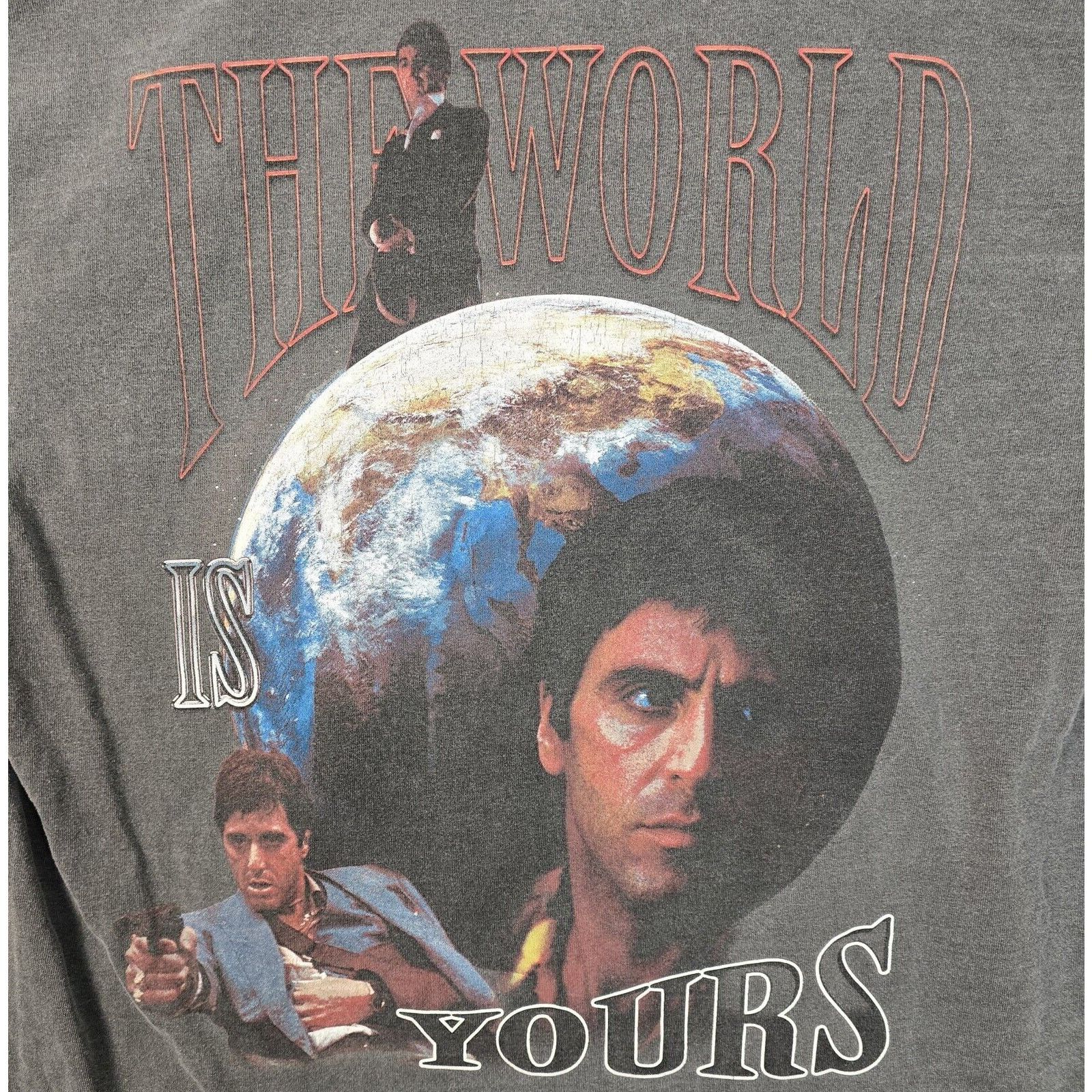 Rap Tees Scarface Shoe Palace The World Is Yours Shirt Large Movie Size US L / EU 52-54 / 3 - 7 Thumbnail