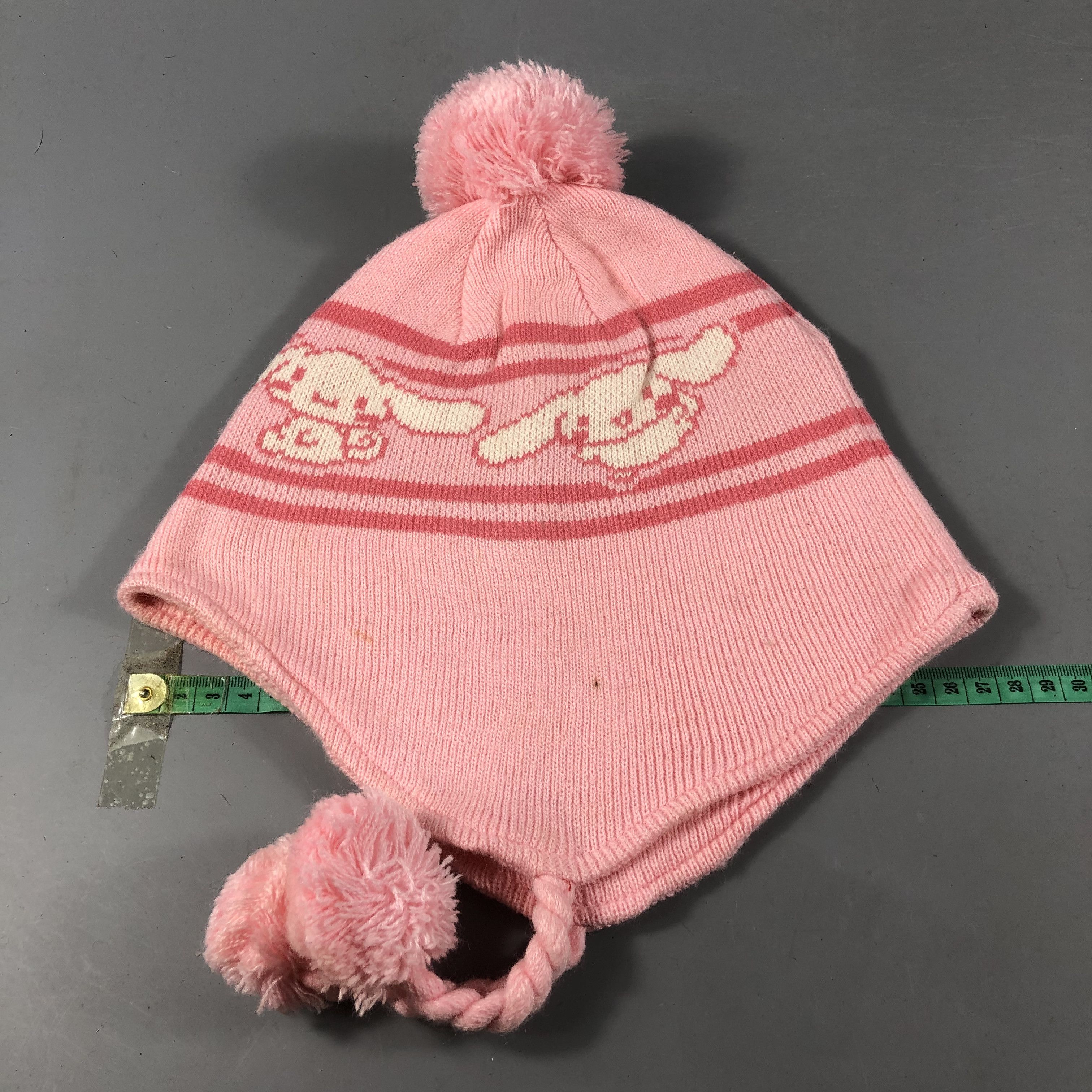 Japanese Brand Cinnamonroll Earflap Bobble Beanie Snowcap Snow Hat B896 Size ONE SIZE - 3 Thumbnail