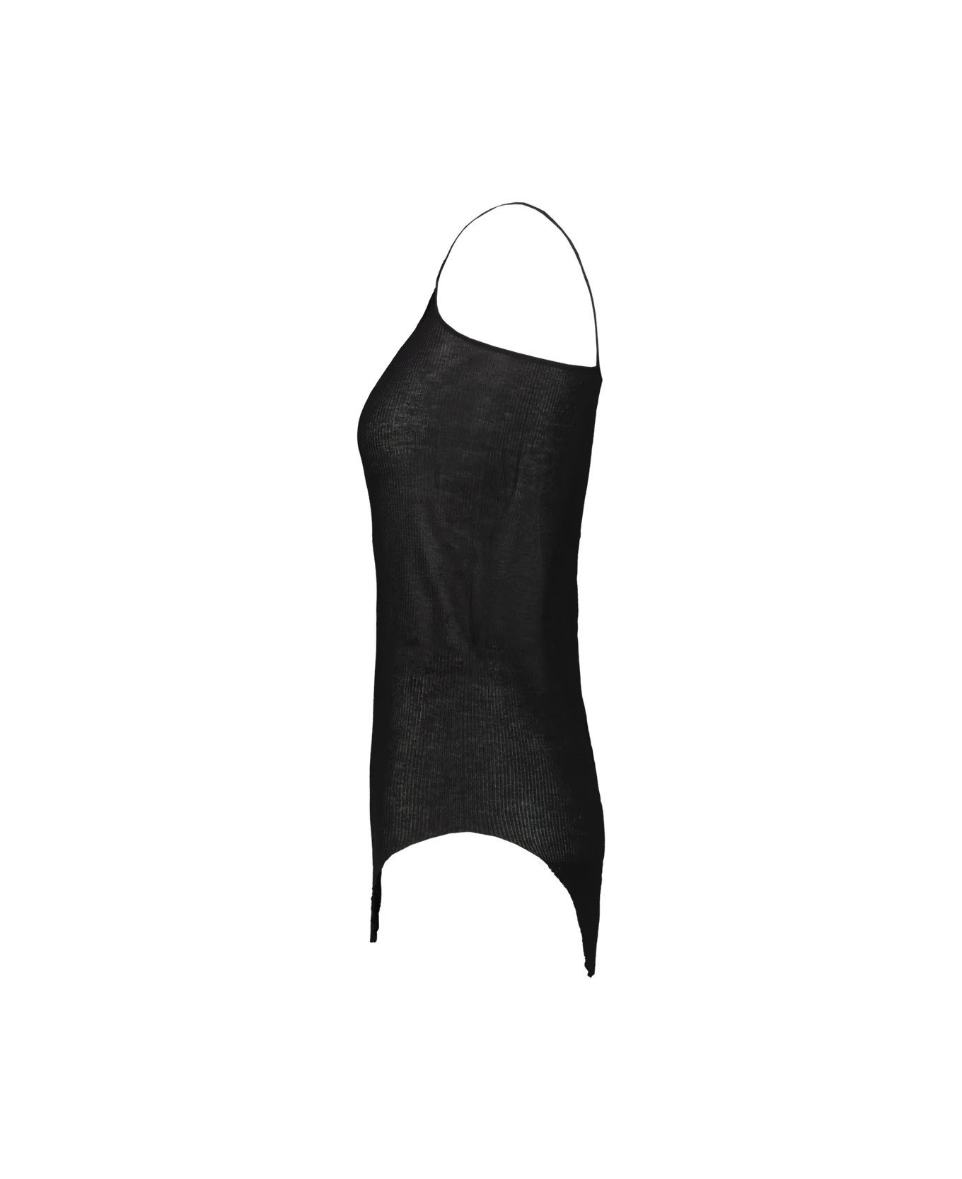 Rick Owens o1y0126 Tank Top in Black Size L / US 10 / IT 46 - 2 Thumbnail