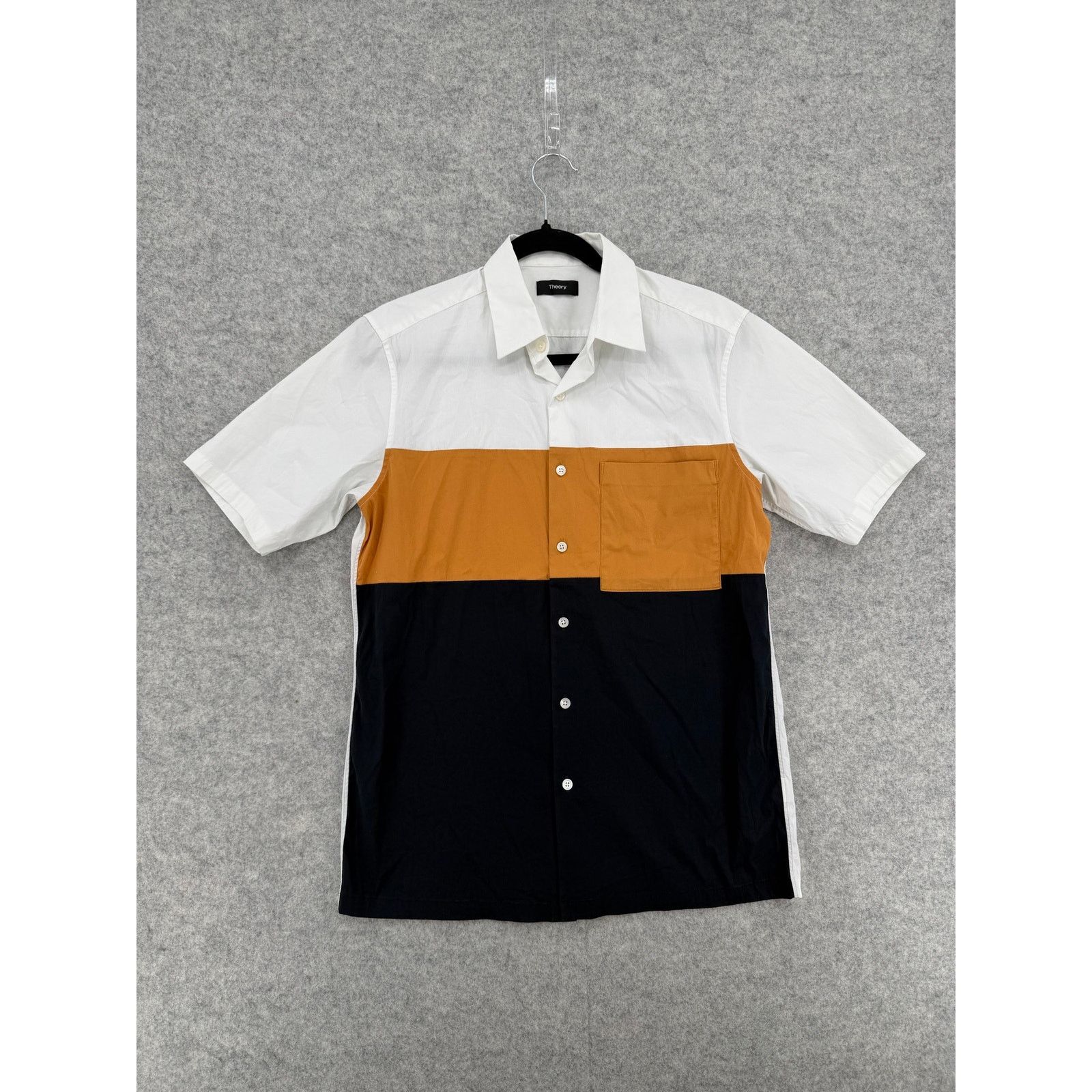 Theory Theory Men's Fairfax Stretch Short Sleeve Button Down Shirt Size US XS / EU 42 / 0 - 1 Thumbnail
