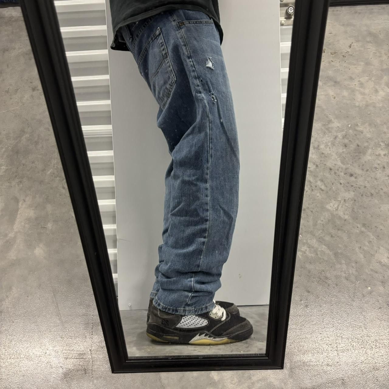 Japanese Brand × Vintage Crazy Vintage Y2K:2000s Grunge Medium Wash Denim Jeans! Size US 33 - 2 Thumbnail