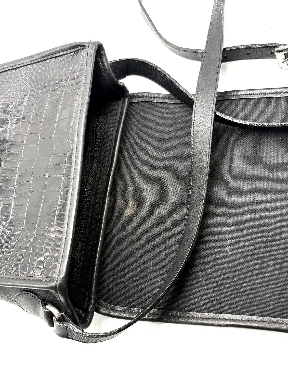 Brighton Brighton Croc-Embossed Leather Crossbody Bag Size ONE SIZE - 12 Thumbnail