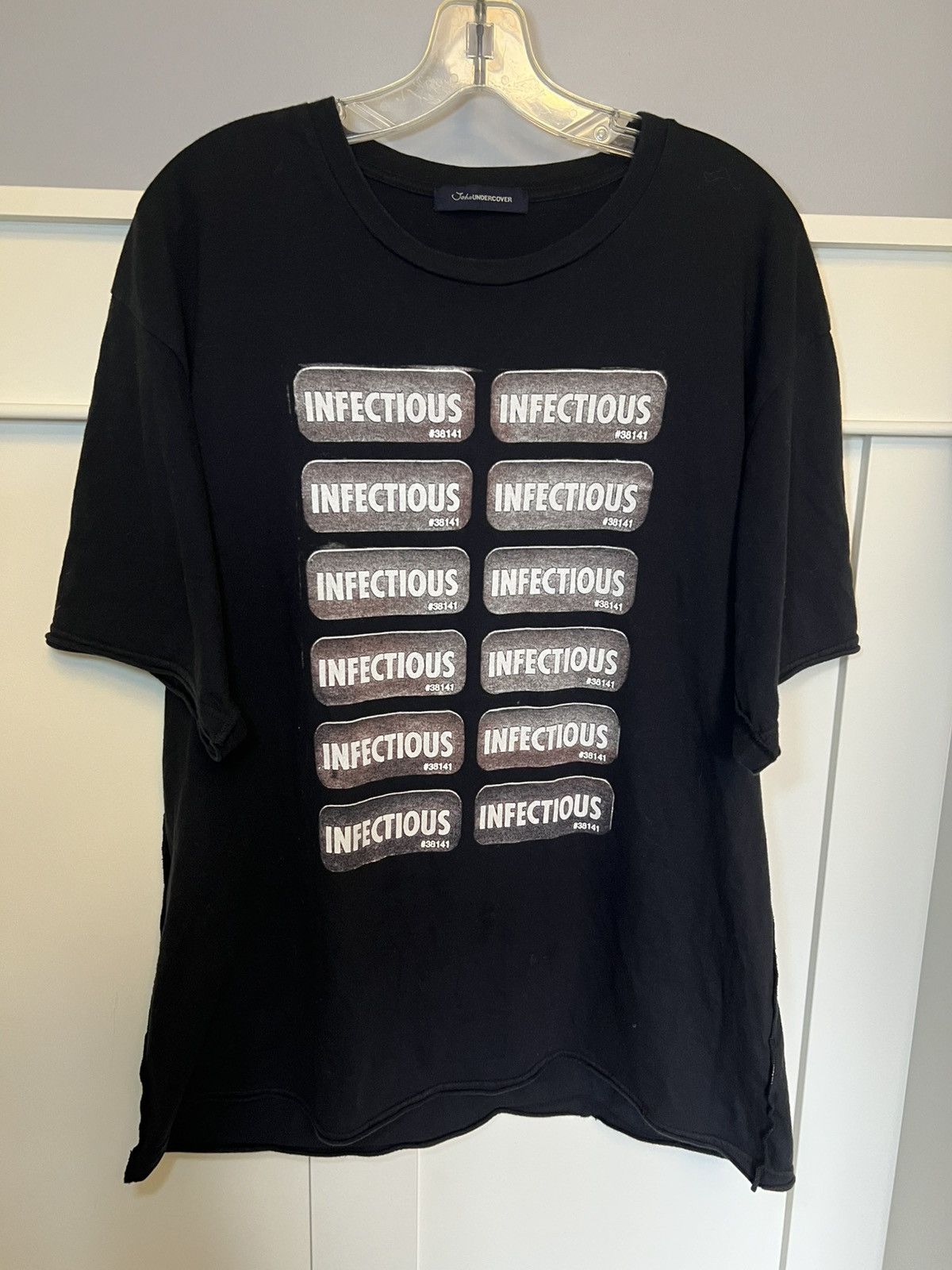 Undercover Vintage Undercover ‘Infectious’ Black Graphic T-Shirt Size US XL / EU 56 / 4 - 1 Thumbnail