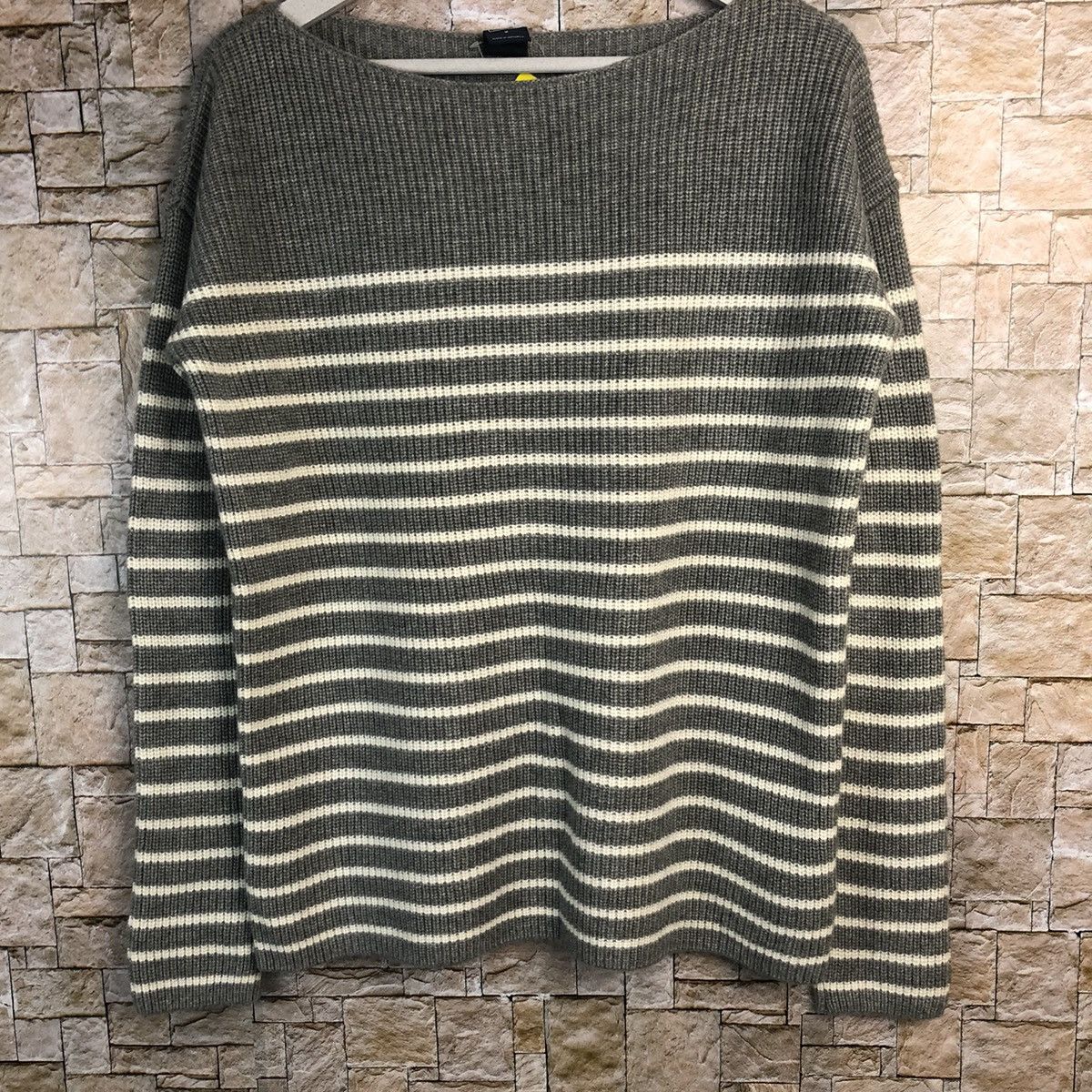 Gap × Homespun Knitwear × OVER THE STRiPES Gap Stripe Grey Knitwear #A173 Size M / US 6-8 / IT 42-44 - 3 Thumbnail