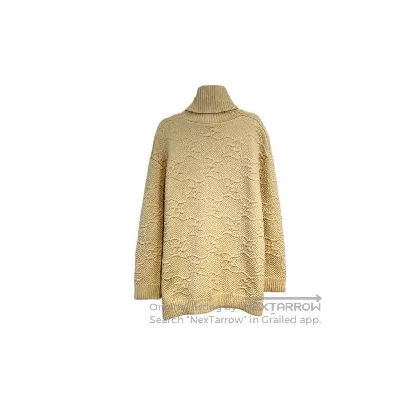 Fendi Fendi Brown Knit Long Sleeve Sweater . Size XS / US 0-2 / IT 36-38 - 2 Thumbnail