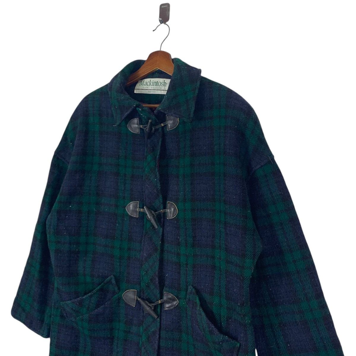 Mackintosh 🔥🔥 VINTAGE MACKINTOSH ENGLAND TOGGLE BUTTON TARTAN Size US M / EU 48-50 / 2 - 3 Thumbnail