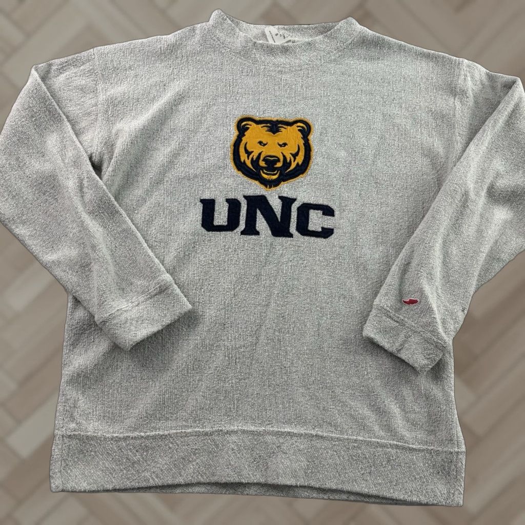 Vintage League UNC Bears Terry Pullover Crewneck Sweatshirt Mens Small Gray Shirt Pullover University Bear Mens Sweatshirt Size US S / EU 44-46 / 1 - 1 Thumbnail