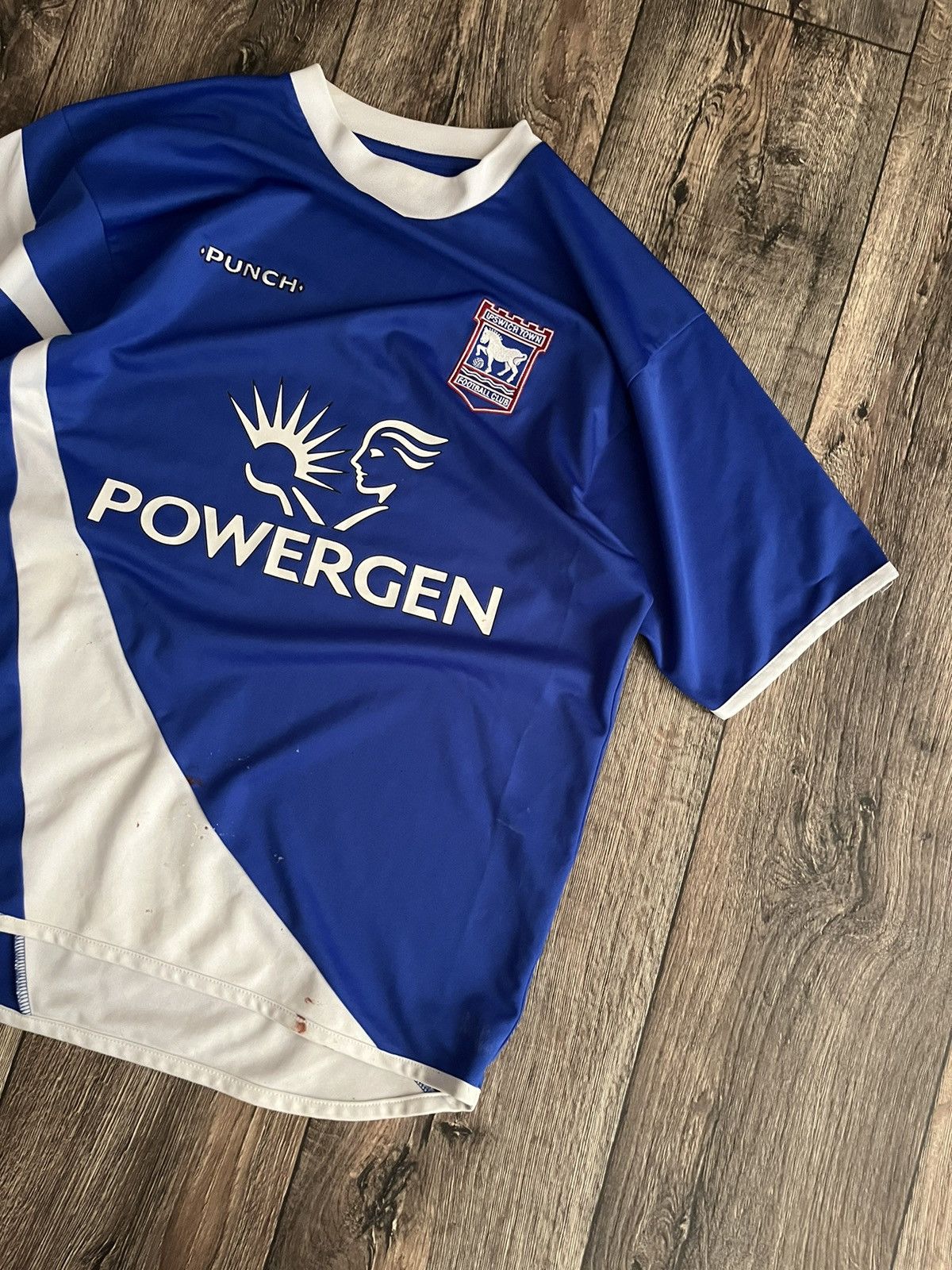 Vintage Vintage Punch Ipswich Town Home Football Jersey 2005-2006 Size US M / EU 48-50 / 2 - 2 Thumbnail