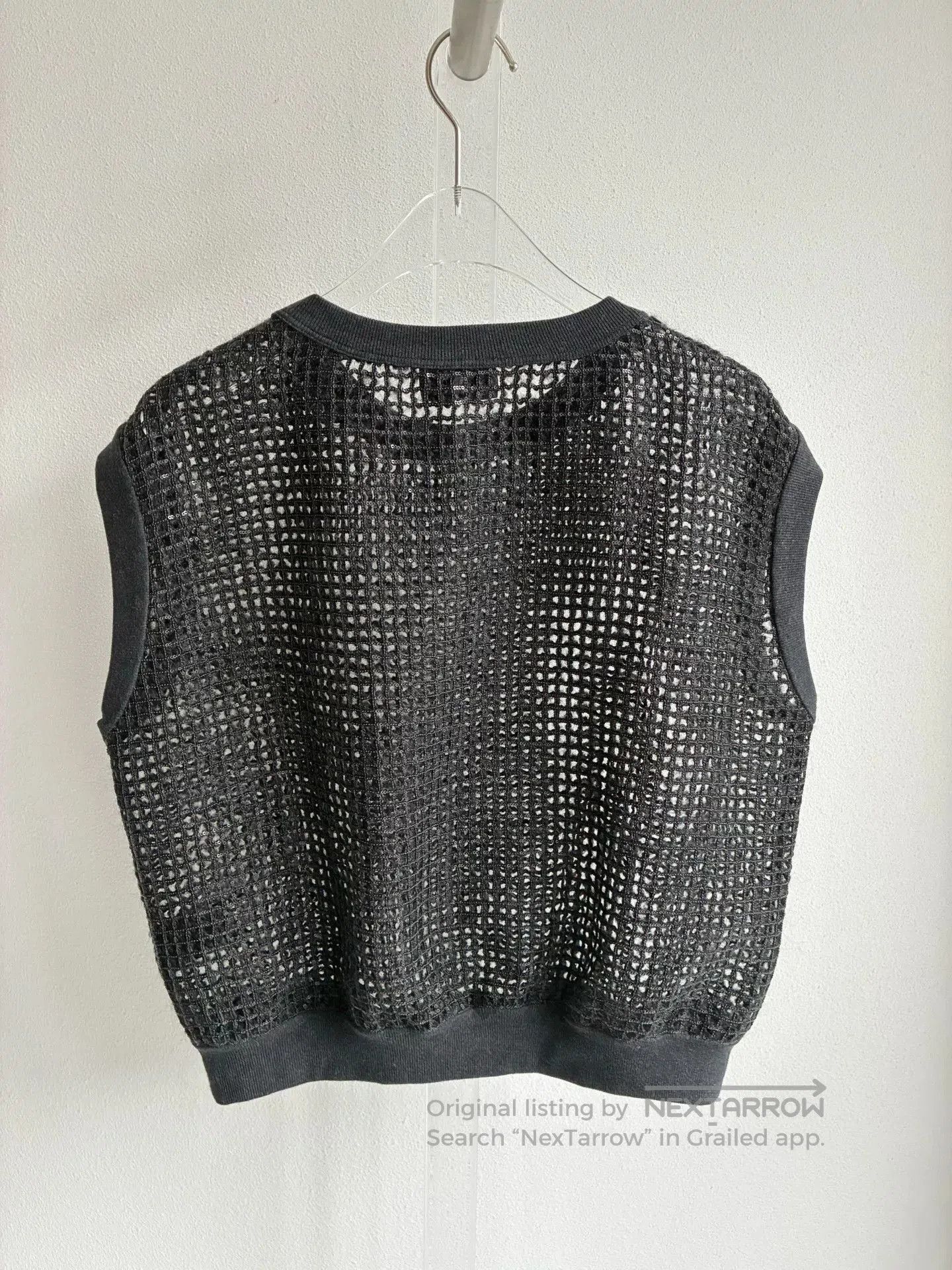 Brunello Cucinelli Brunello Cucinelli Black Hollow Knit Vest. Size S / US 4 / IT 40 - 3 Thumbnail