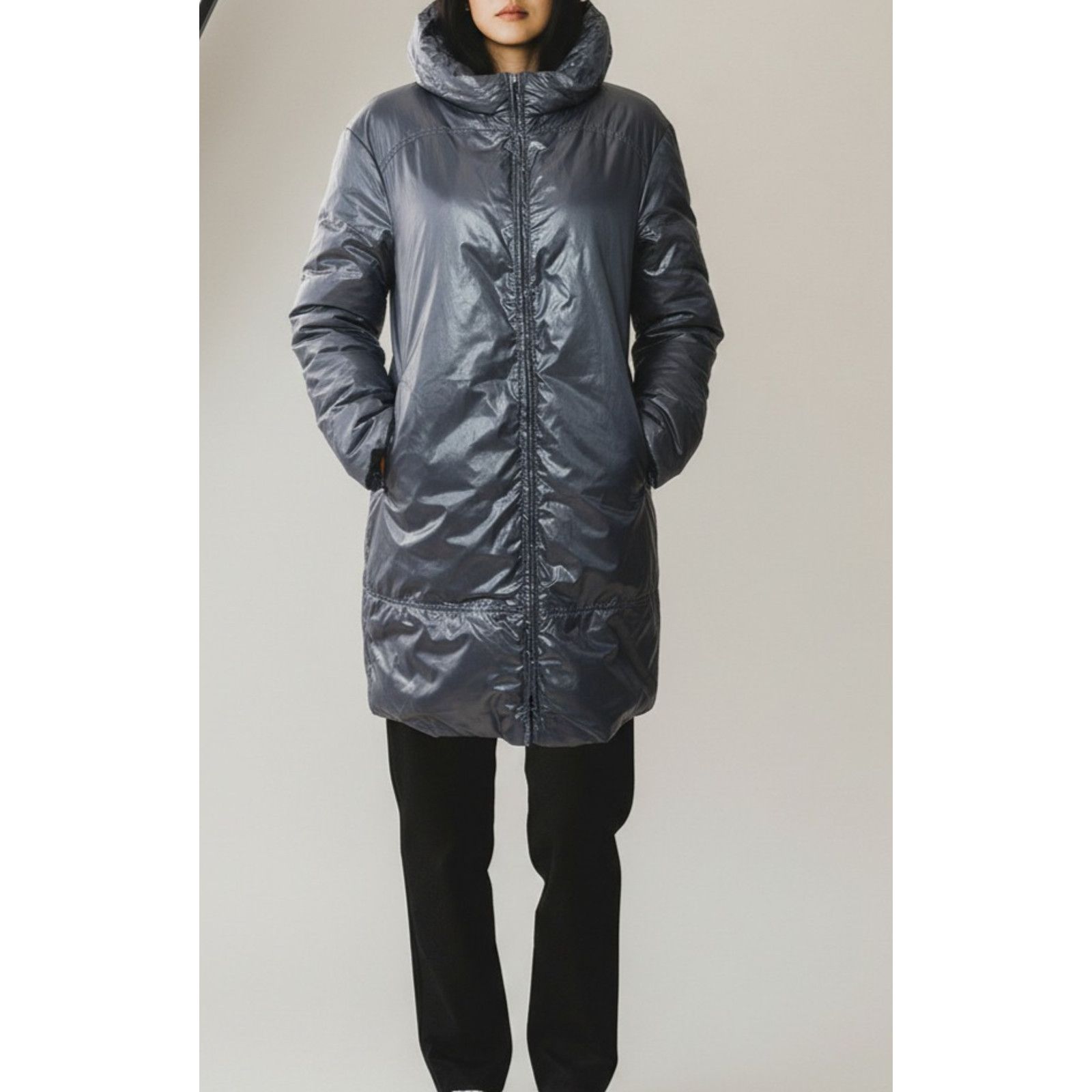 Marni Excellent Authentic MARNI Dark Gray Down Puffer Coat Size 40 Size M / US 6-8 / IT 42-44 - 2 Thumbnail