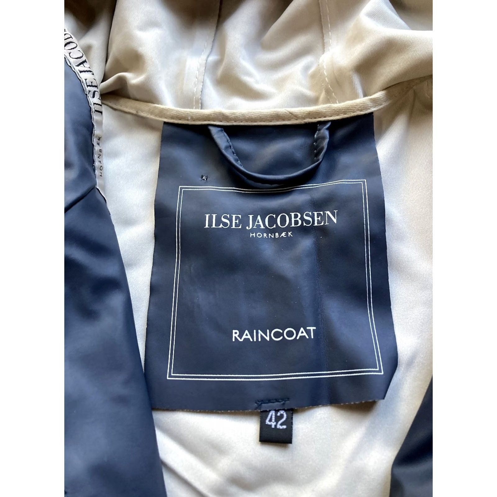Ilse Jacobsen ILSE JACOBSEN RAINCOAT Womens Coat Hooded Navy Blue Blue RAIN87 Size 2 EU 42 US 2- Men? No Girls? Size XS / US 0-2 / IT 36-38 - 7 Thumbnail