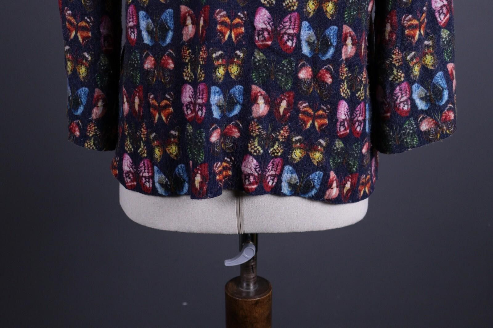 Designer Princess Goes Hollywood Allover Wool Knit Sweater Size 40 Size M / US 6-8 / IT 42-44 - 8 Thumbnail