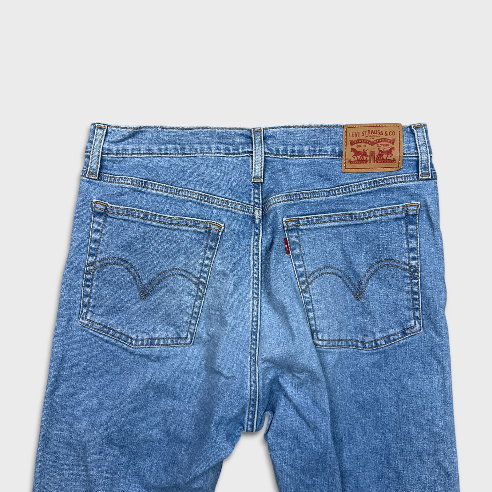 Levi's × Vintage Levi's Wedgie Skinny Jeans 32x26 Thrashed High Rise Denim Size 32" / US 10 / IT 46 - 8 Thumbnail
