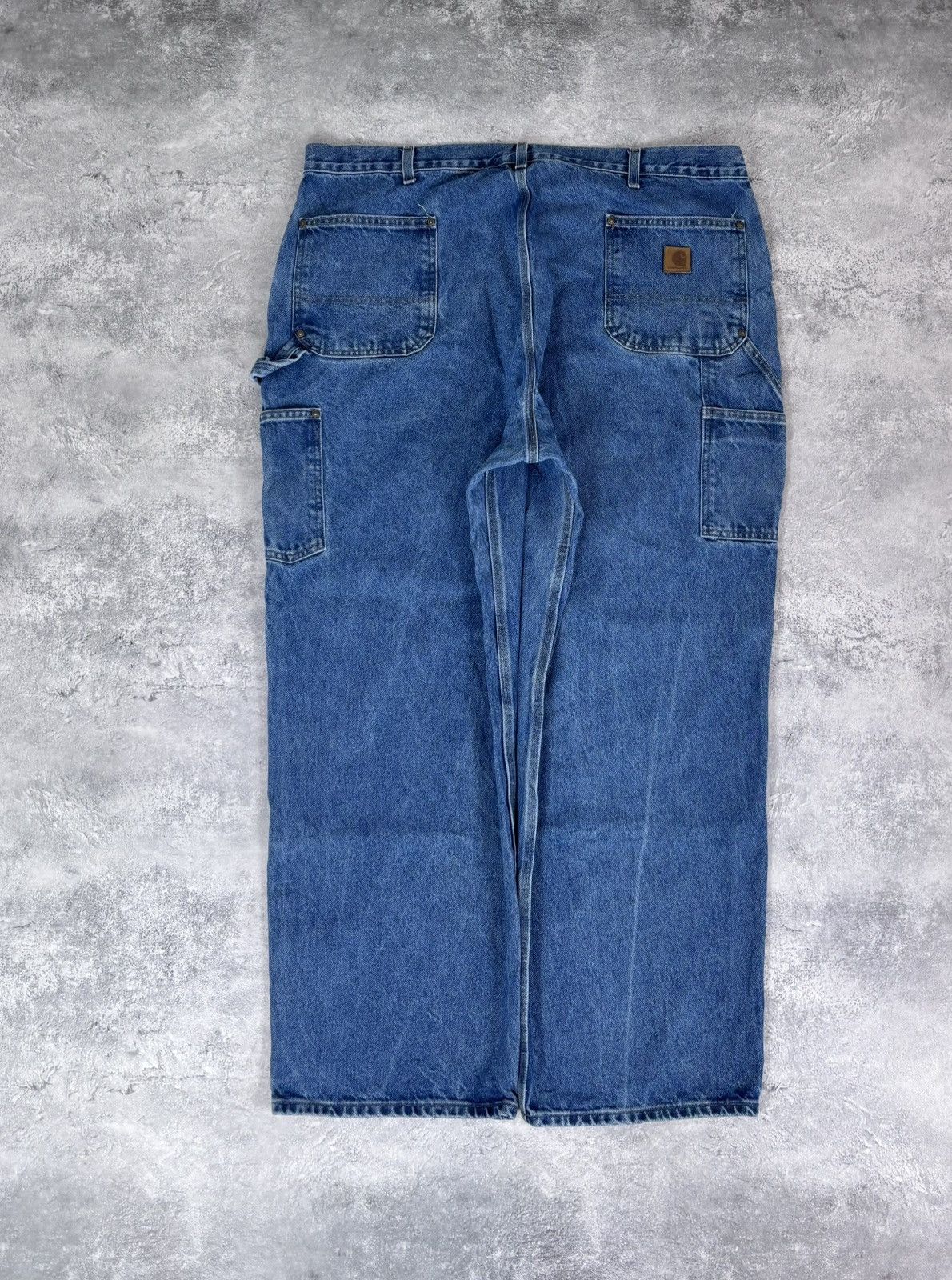 Carhartt Carhartt Men’s Double Knee Denim Jeans Loose Original Fit Size US 44 / EU 60 - 2 Thumbnail