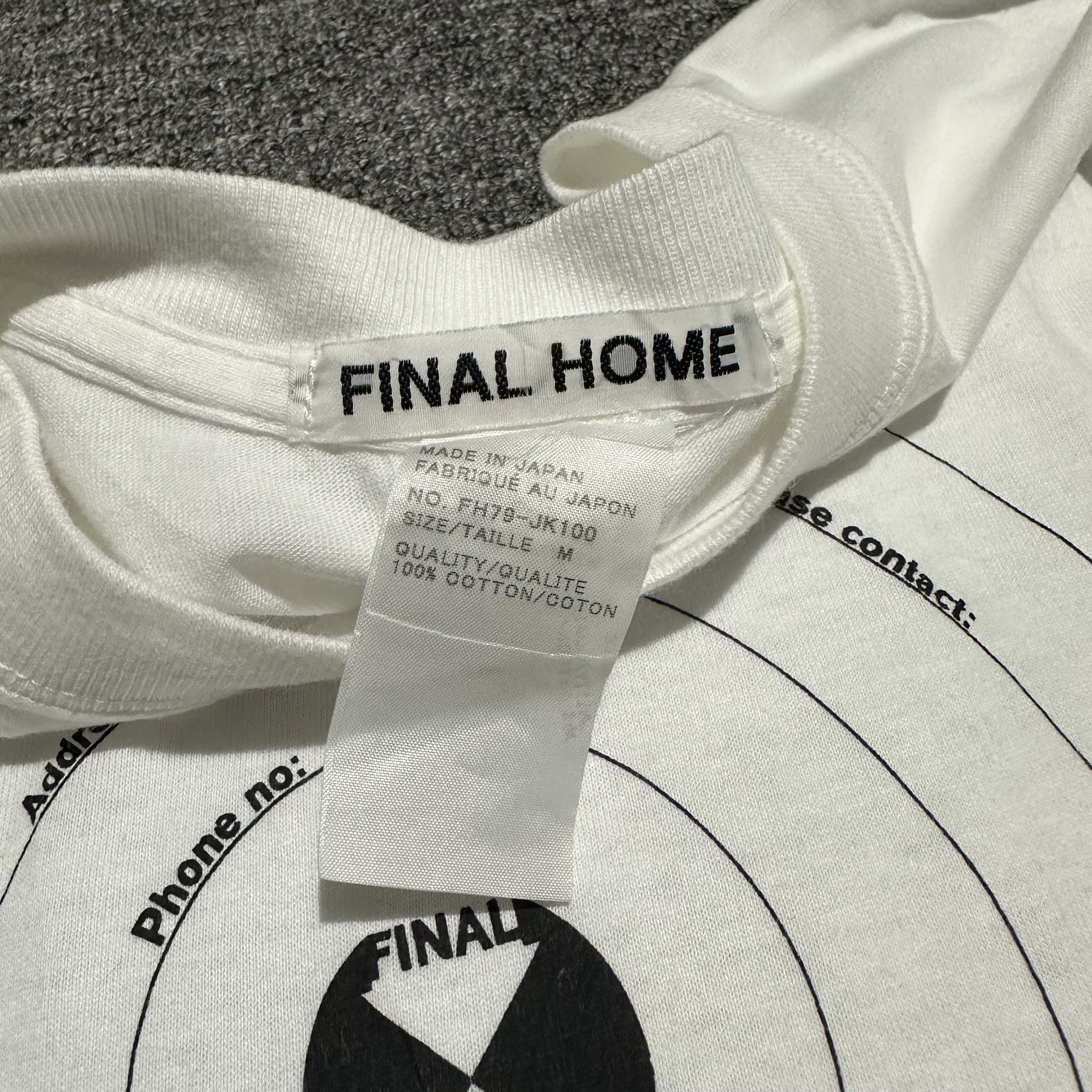 Final Home Final Home Survival Label Tee Size US M / EU 48-50 / 2 - 4 Thumbnail