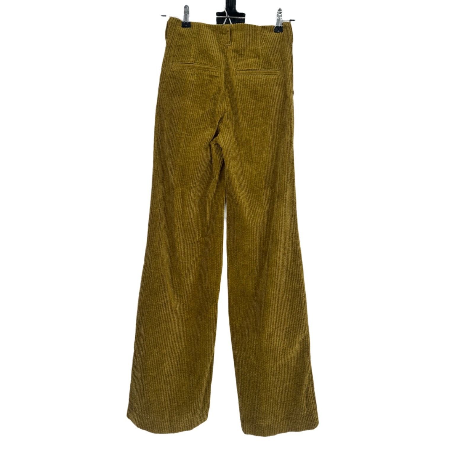 Anthropologie Anthro Olive Corduroy Pants - Wide Leg High Waist - 24 XXS/0 Size 24" / US 00 / IT 34 - 6 Thumbnail