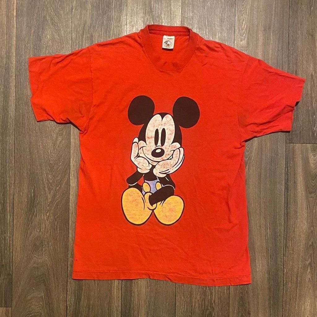 Mickey & Co. Mickey Mouse front and back vtg graphic tee size L Size US L / EU 52-54 / 3 - 1 Thumbnail